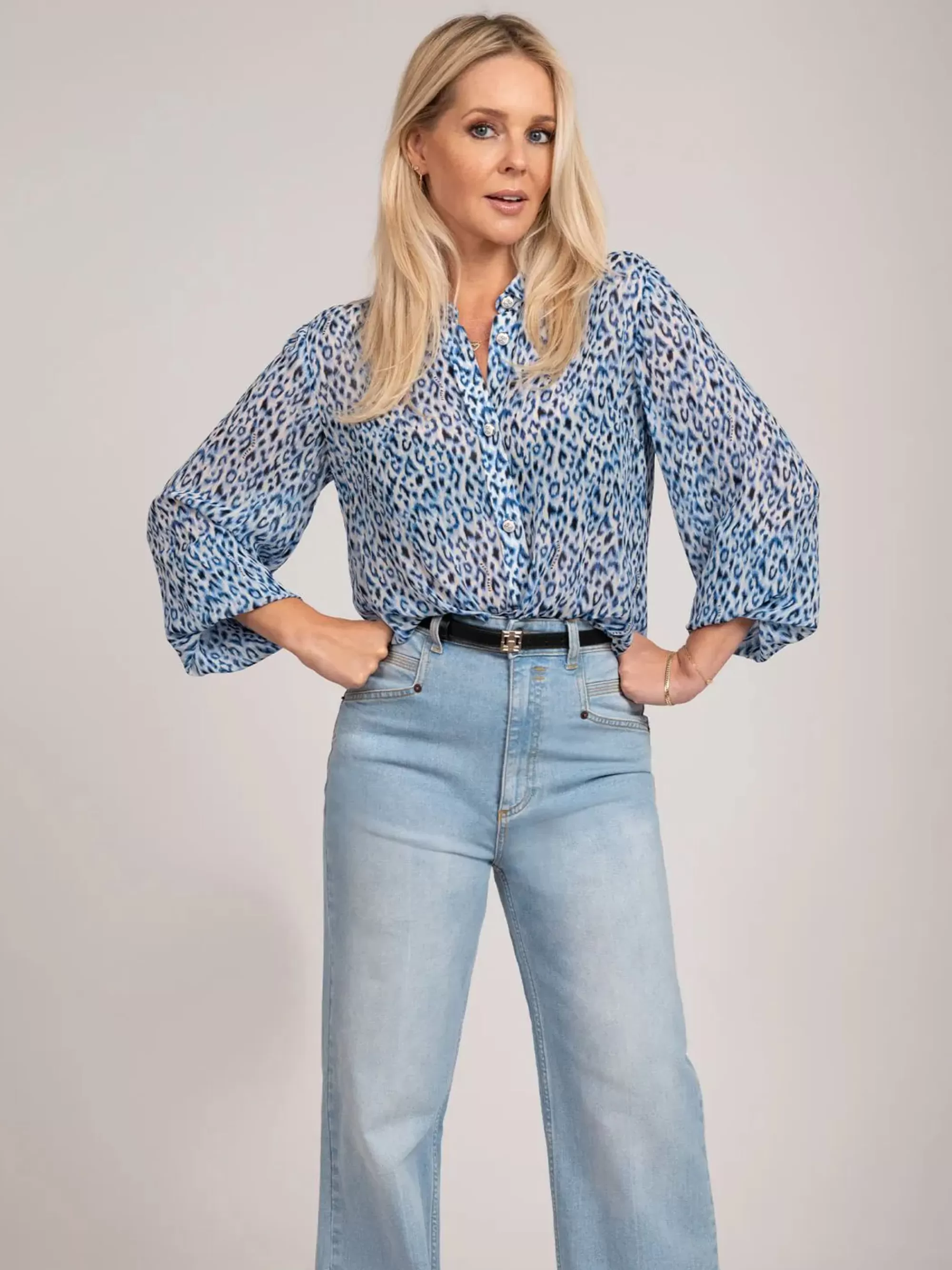 Women FIFTH HOUSE Shirts & Blouses-Blouse with animal print