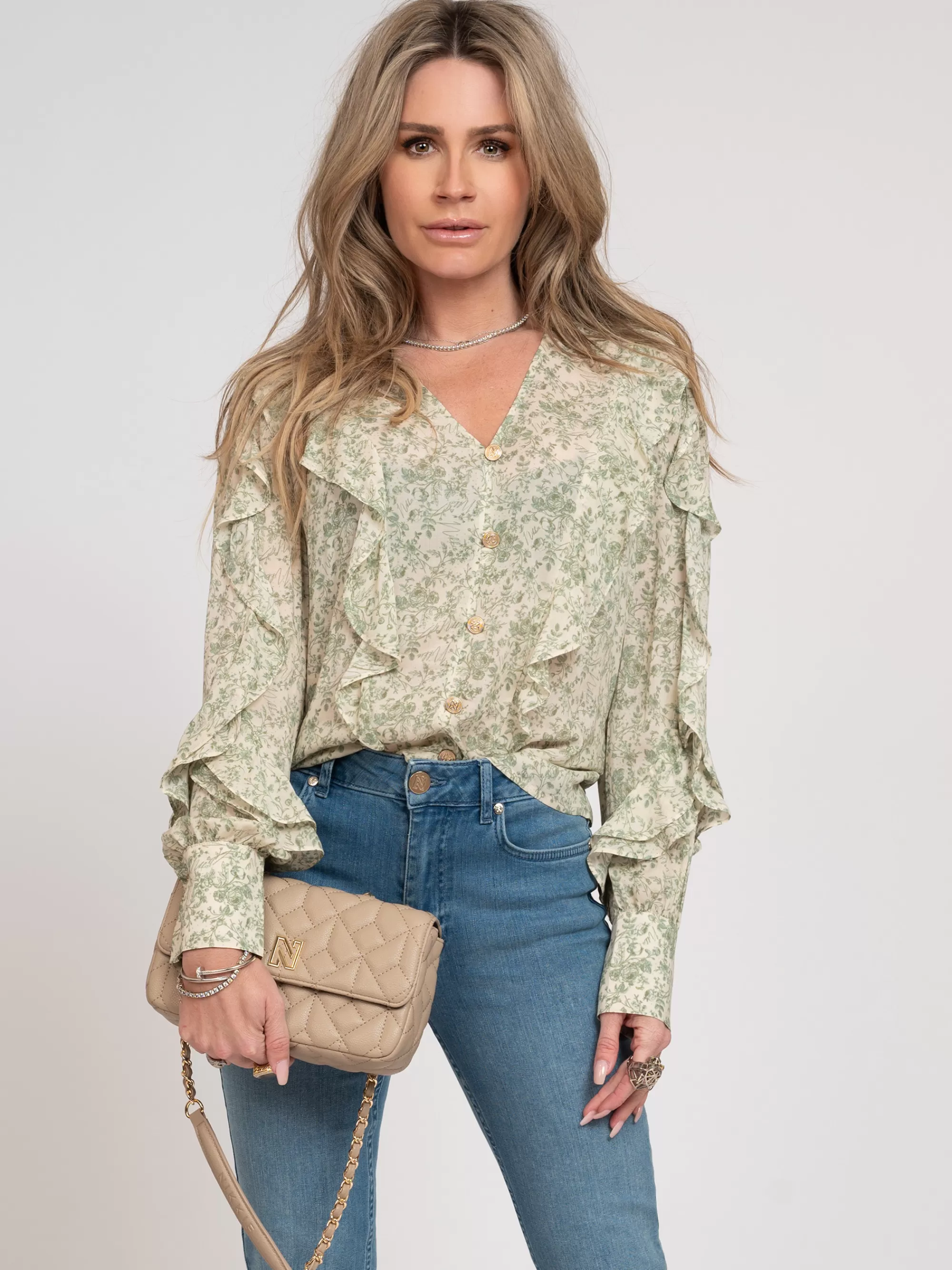 Women FIFTH HOUSE Blouses-Blouse with flower print