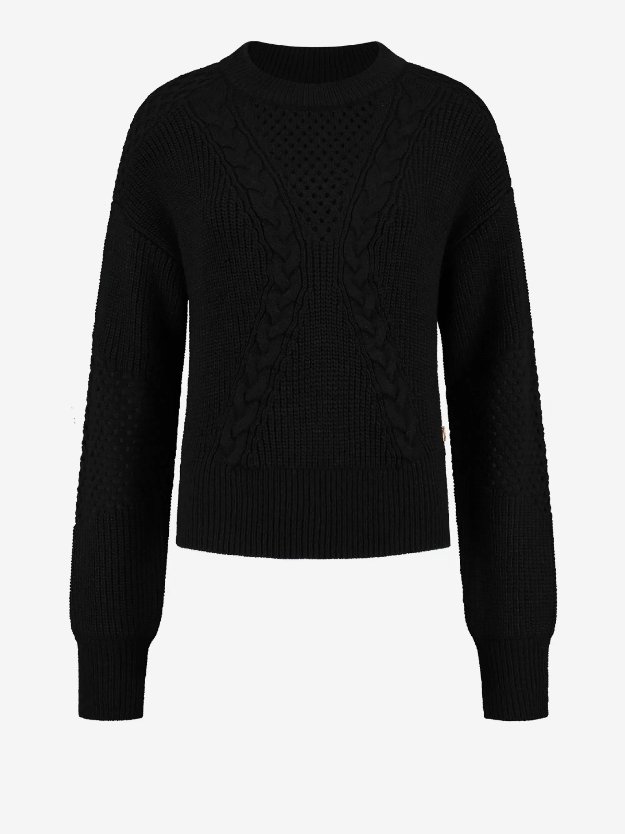 Women FIFTH HOUSE Sweaters & Cardigans-Cable knit pull with turtleneck