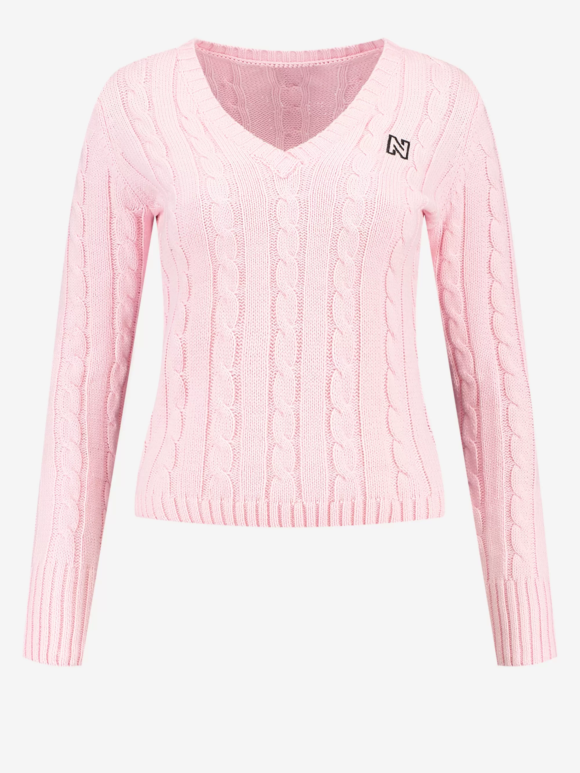 Women FIFTH HOUSE Sweaters & Cardigans-Cable knit sweater with N-logo