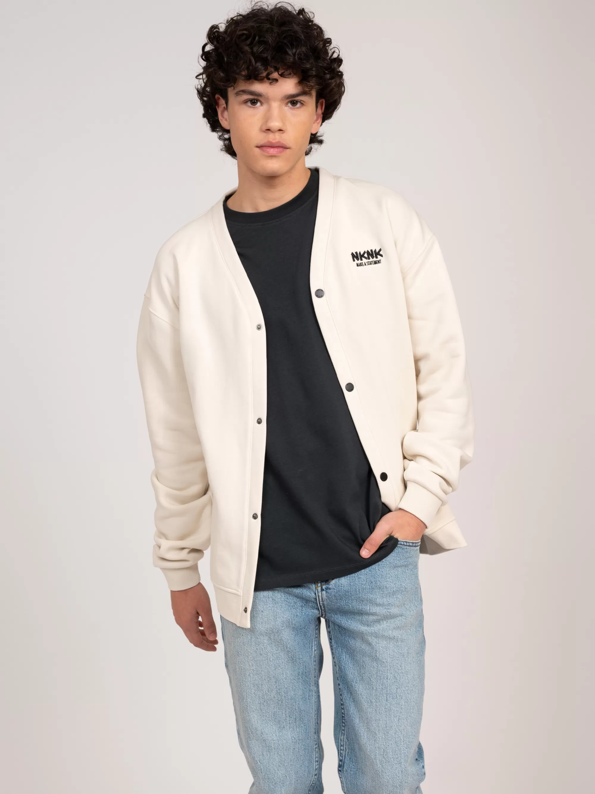 BOY FIFTH HOUSE Sweaters & Cardigans-Cardigan with embroidery logo