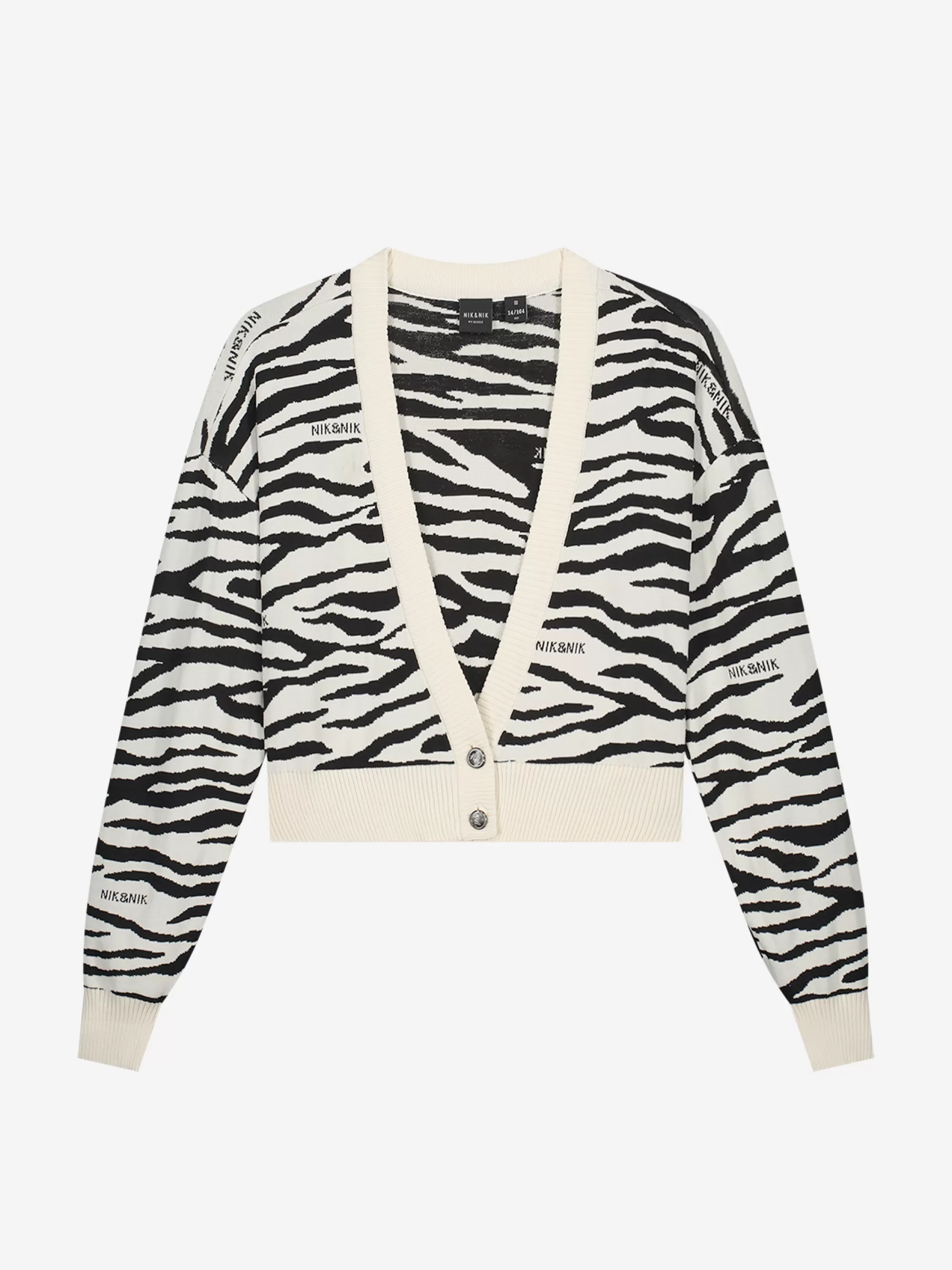 FIFTH HOUSE Sweaters & Cardigans-Cardigan with Zebra stripes