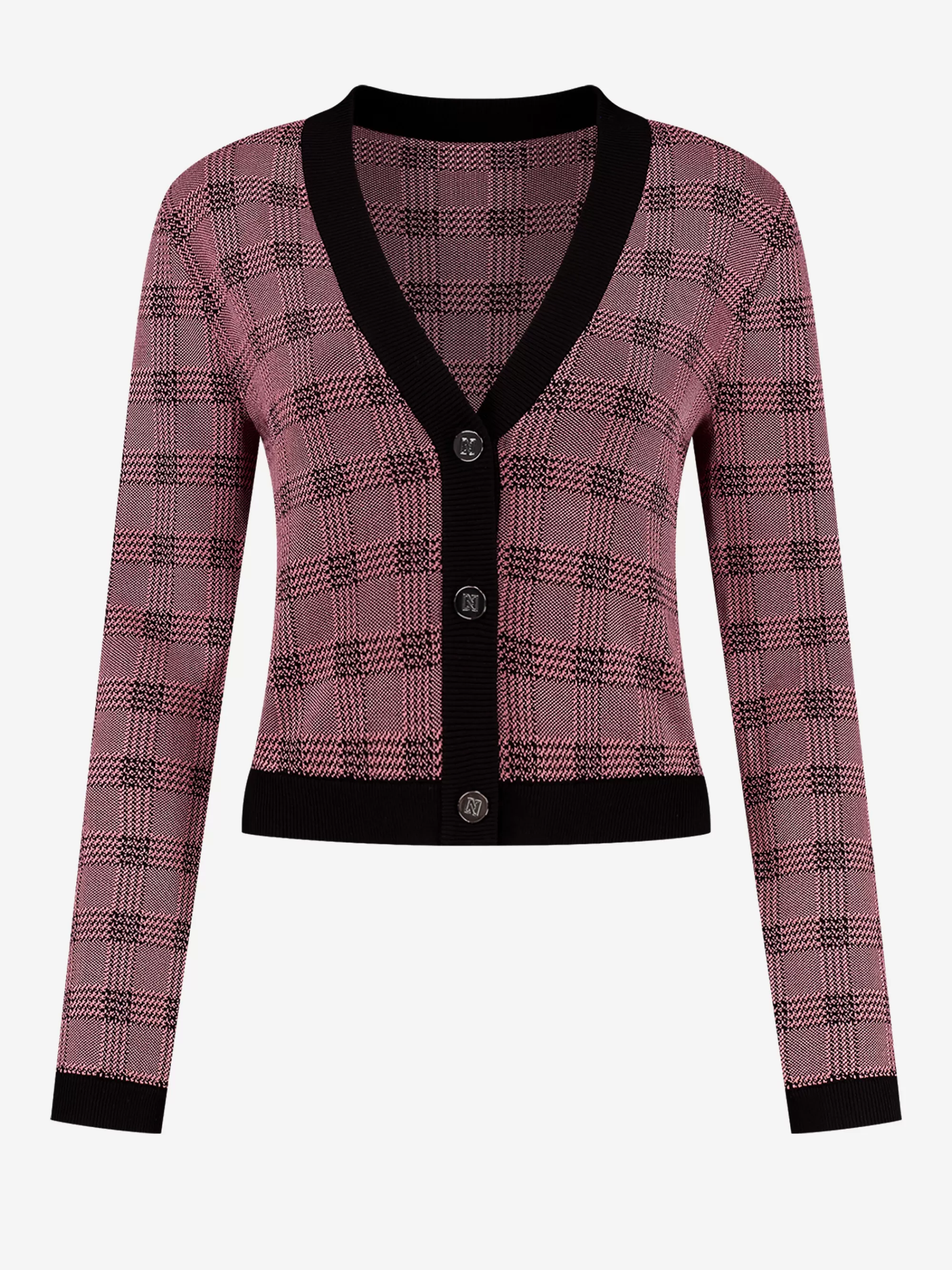 Women FIFTH HOUSE Sweaters & Cardigans-Checkered cardigan