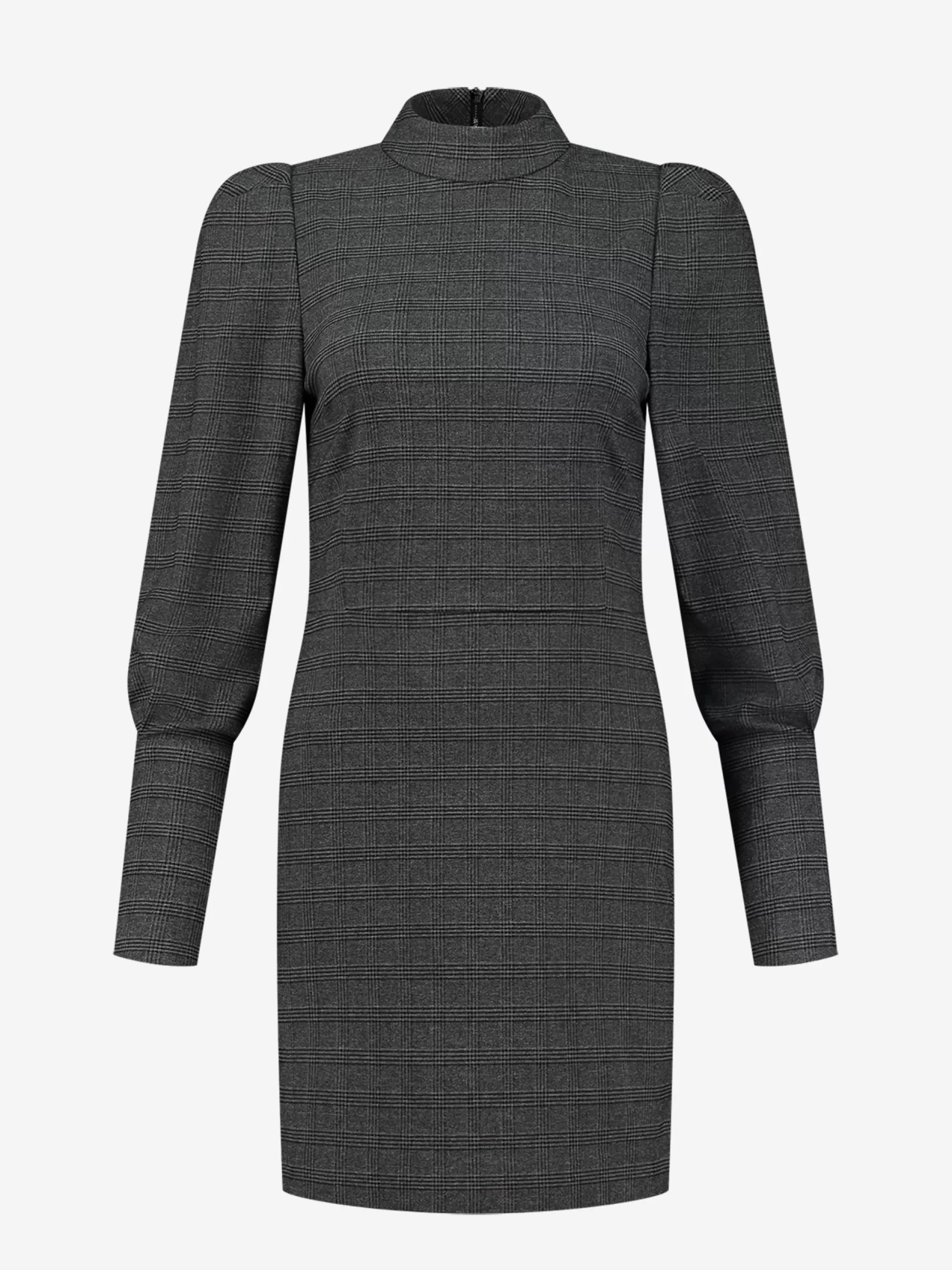 Women FIFTH HOUSE Dresses-Checkered dress with puff sleeves