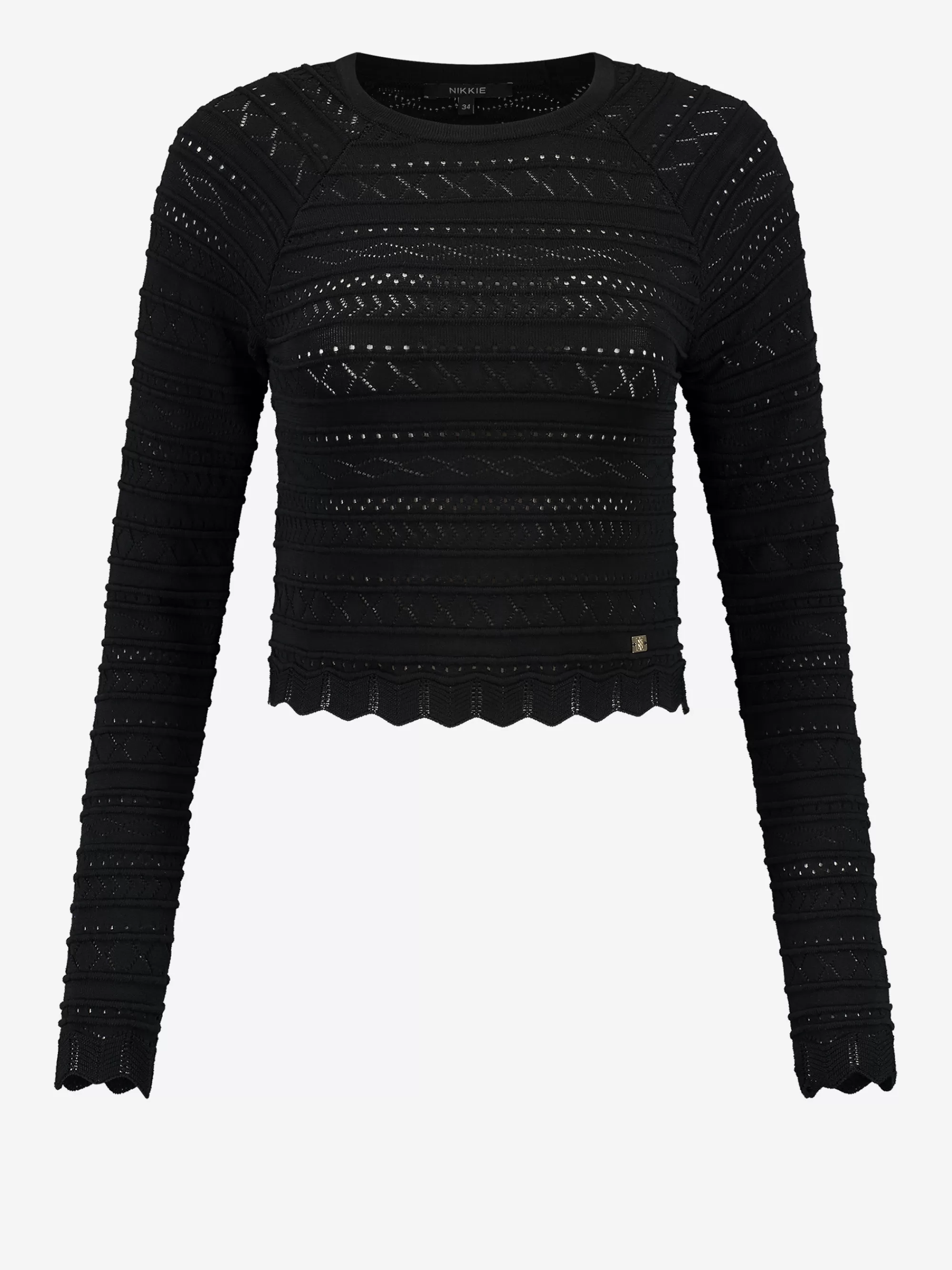 Women FIFTH HOUSE Tops-Cropped Ajour knit top