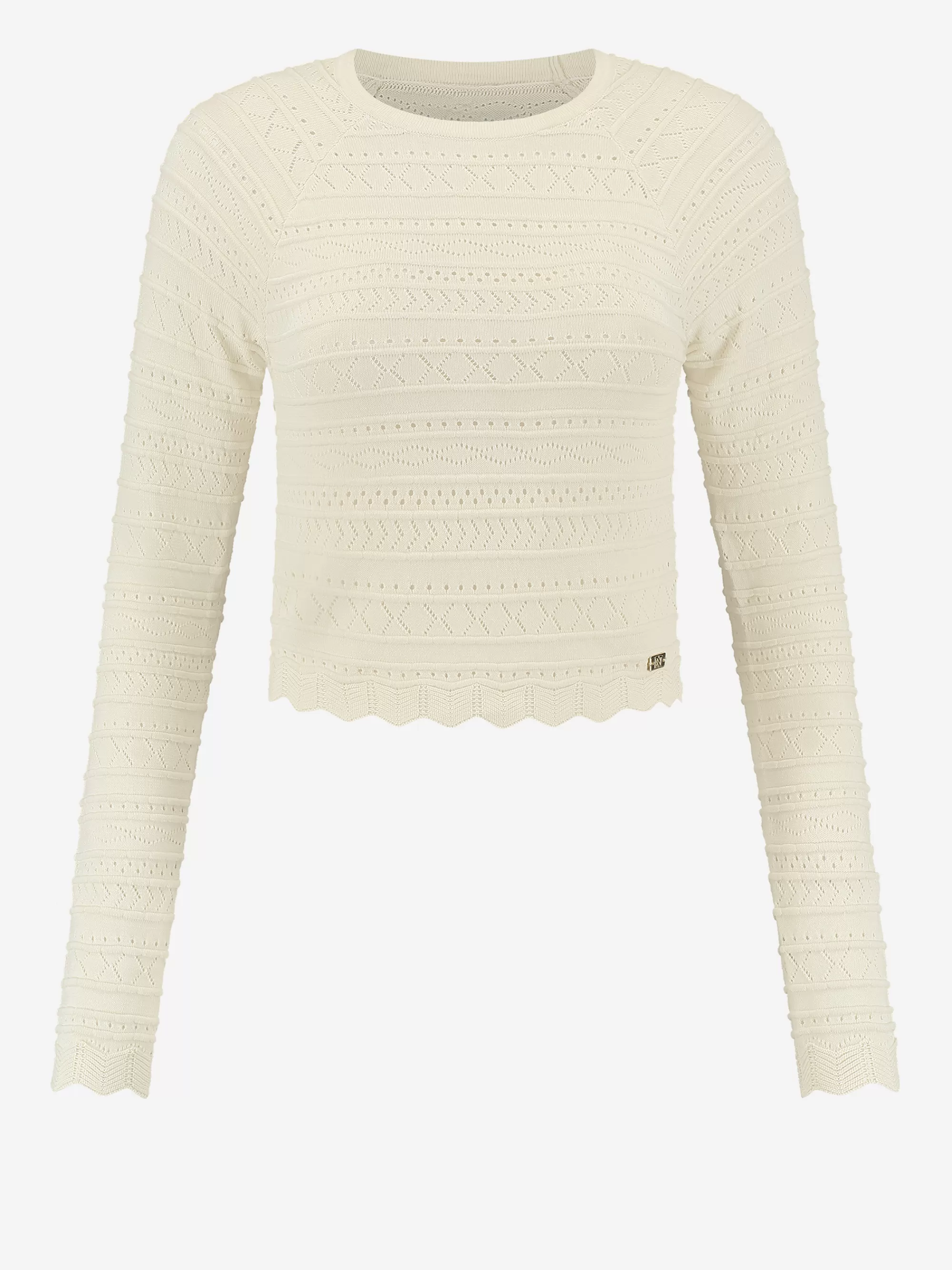 Women FIFTH HOUSE Tops-Cropped Ajour knit top