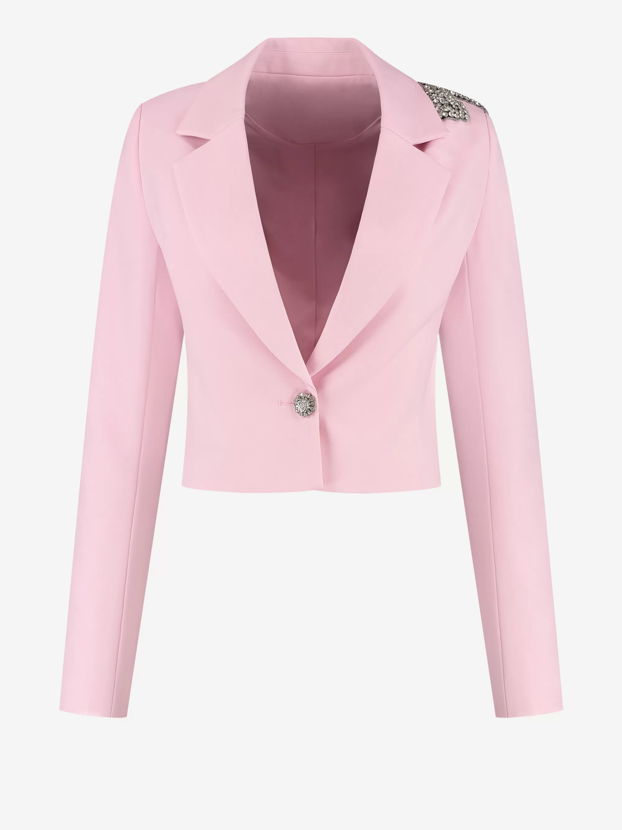 Women FIFTH HOUSE Blazers & Waistcoats-Cropped blazer with glitter bow