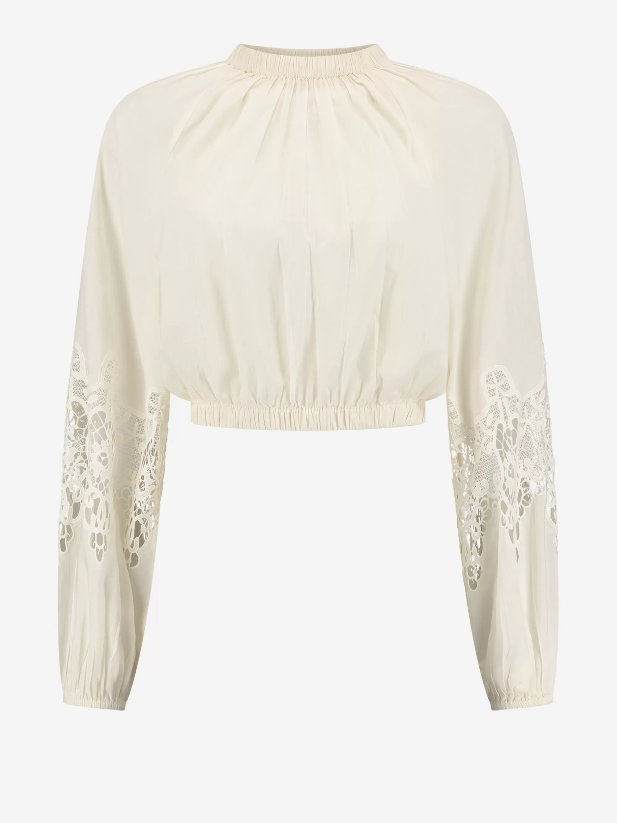 Women FIFTH HOUSE Blouses-Cropped blouse with Embroidery