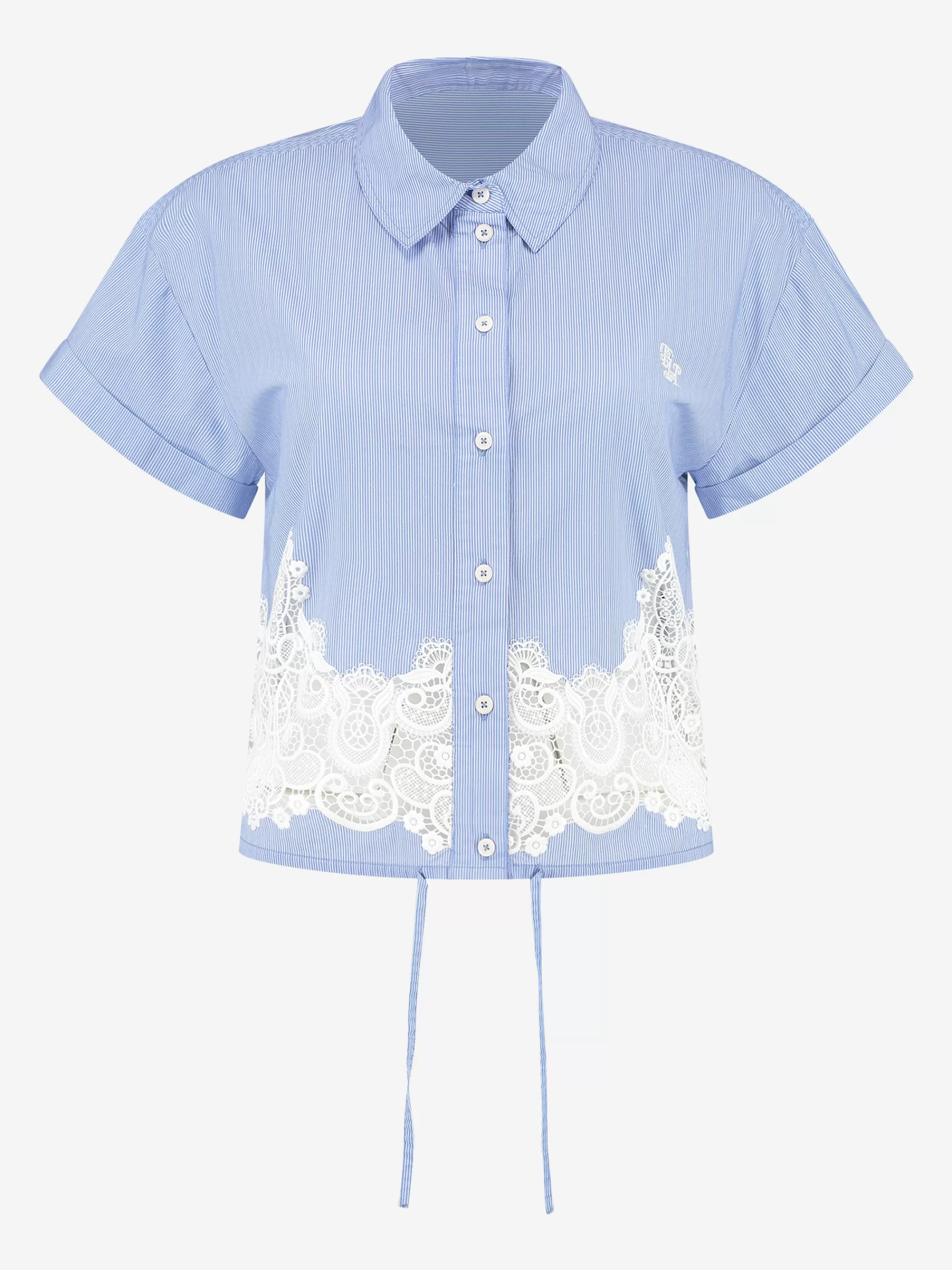 Women FIFTH HOUSE Tops | Shirts & Blouses-Cropped shirt with embroidery