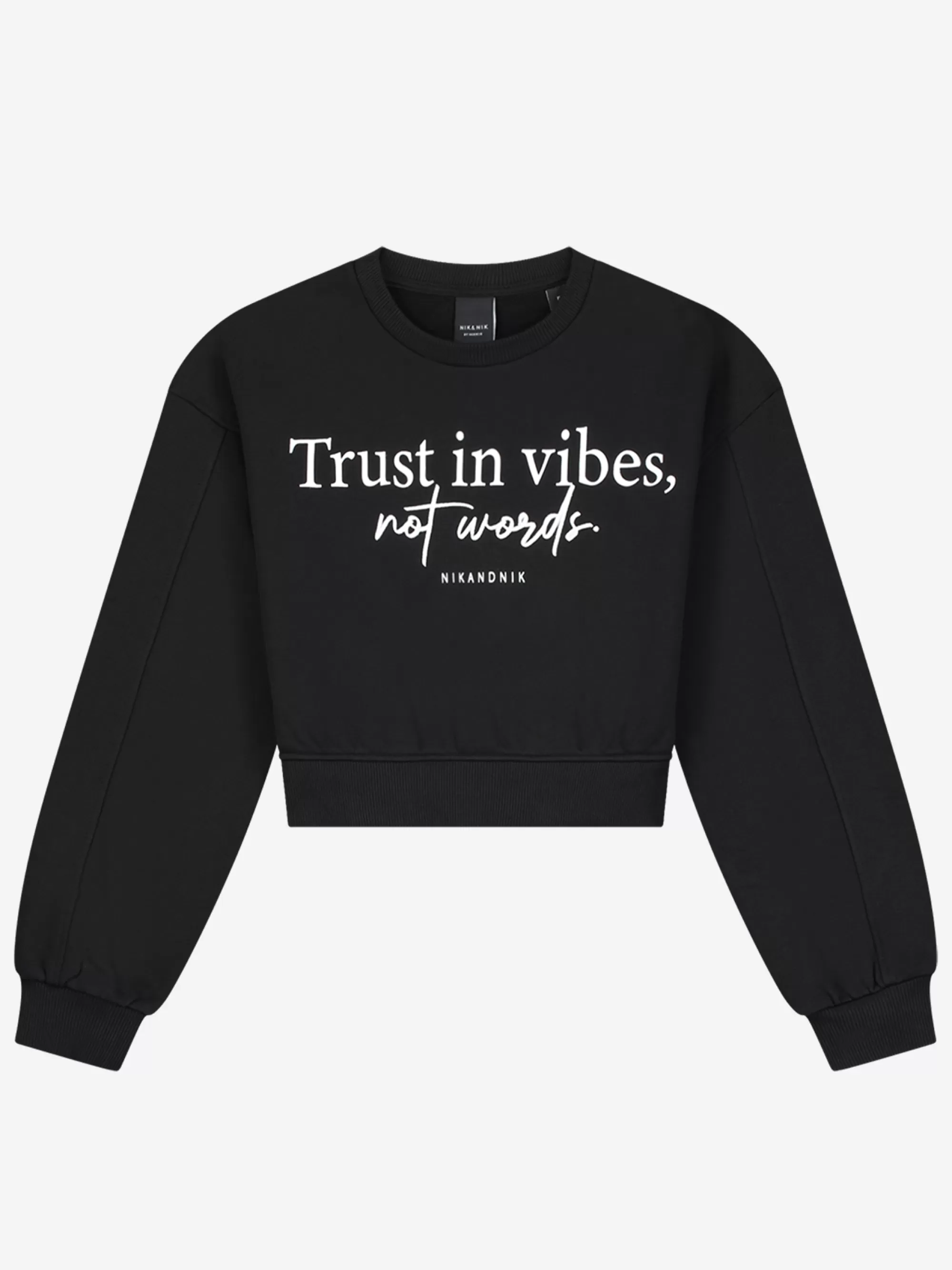 FIFTH HOUSE Sweaters & Cardigans-Cropped sweater with texts