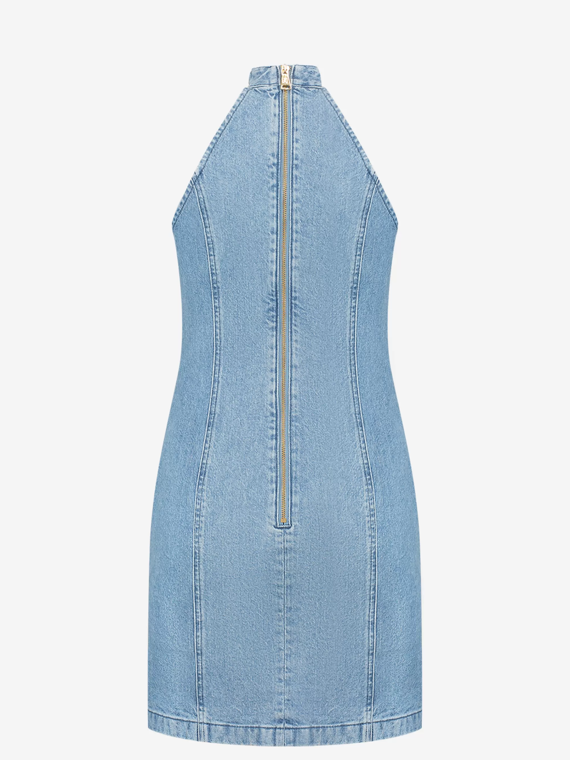 Women FIFTH HOUSE Dresses-Denim dress with turtleneck