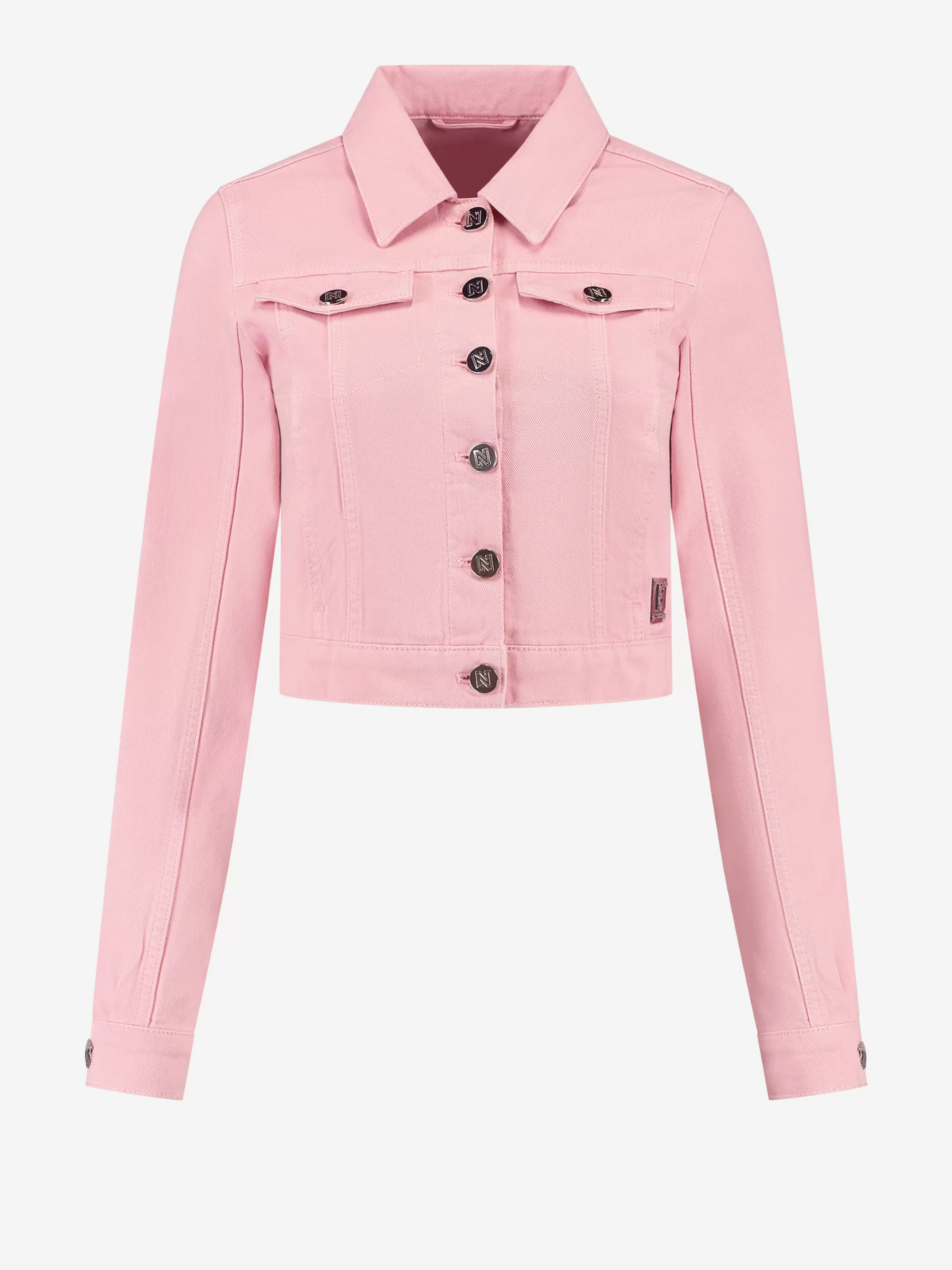 Women FIFTH HOUSE Coats & Jackets-Denim jacket with line details