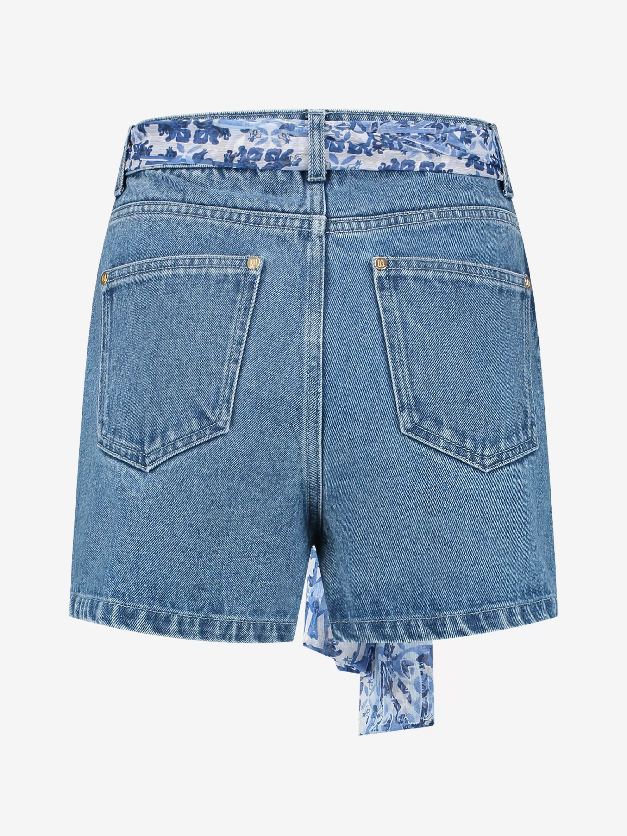 Women FIFTH HOUSE Shorts | Skirts-Denim skort with crossed waistband