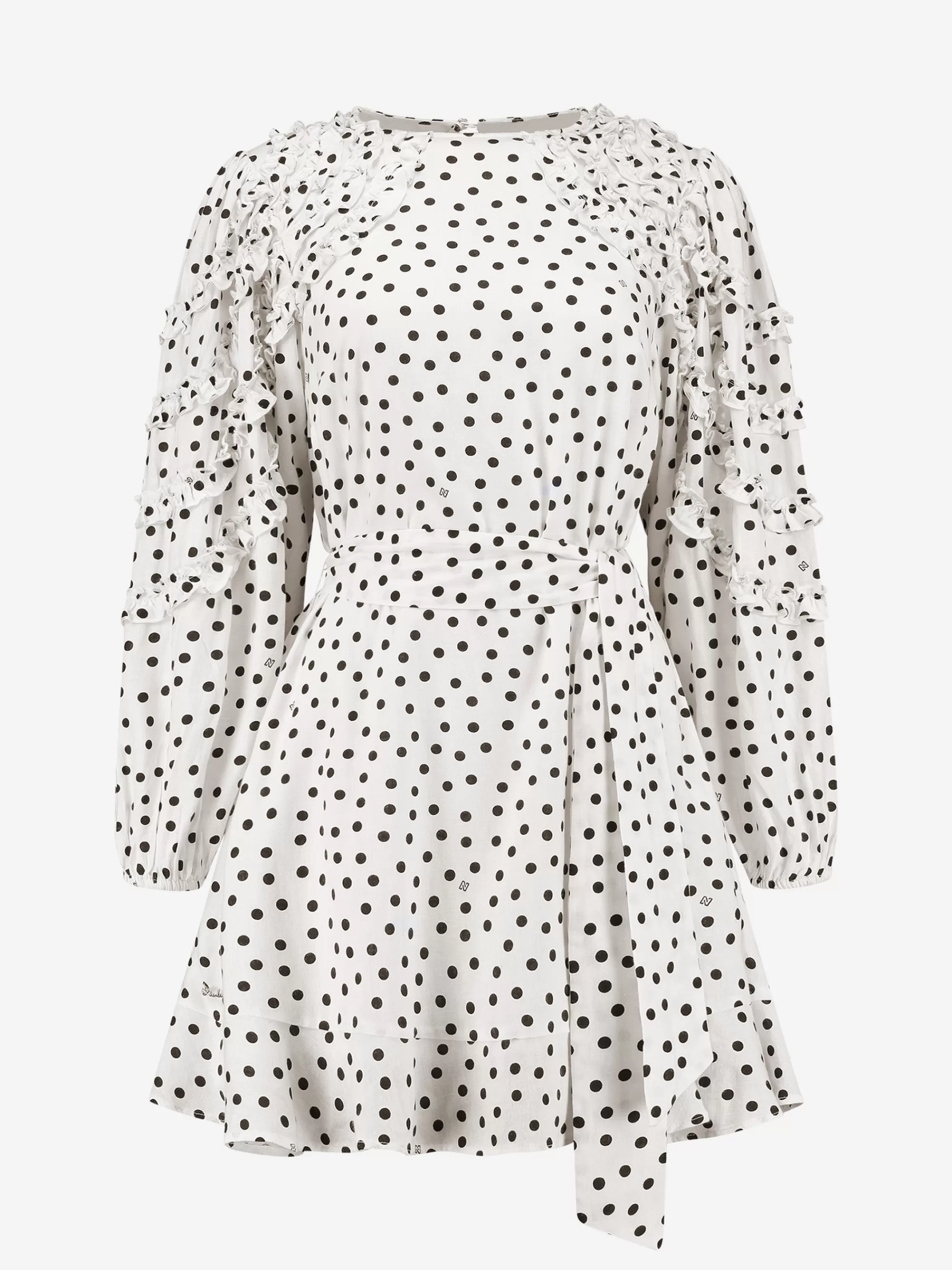 Women FIFTH HOUSE Dresses-Dotted dress with ruffles