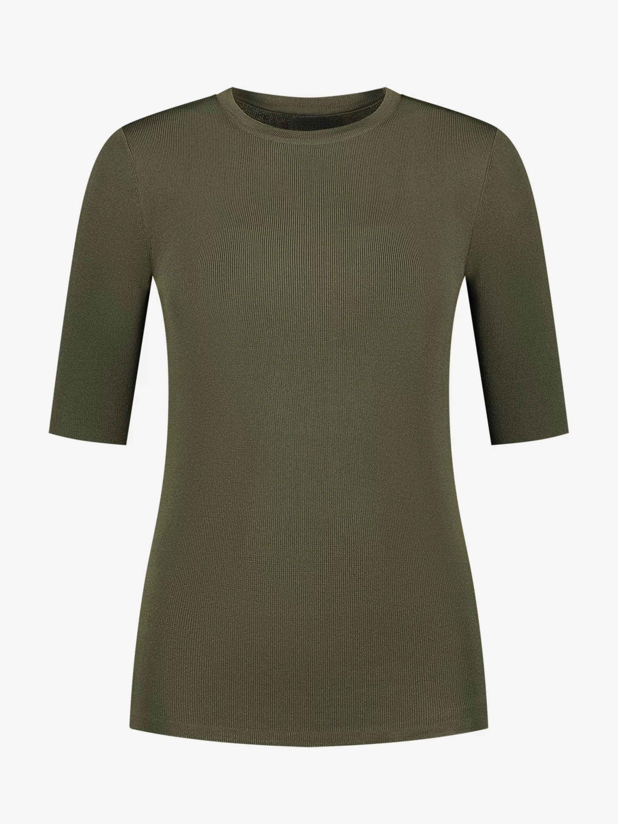 Women FIFTH HOUSE Tops-Fitted half sleeves with roundneck