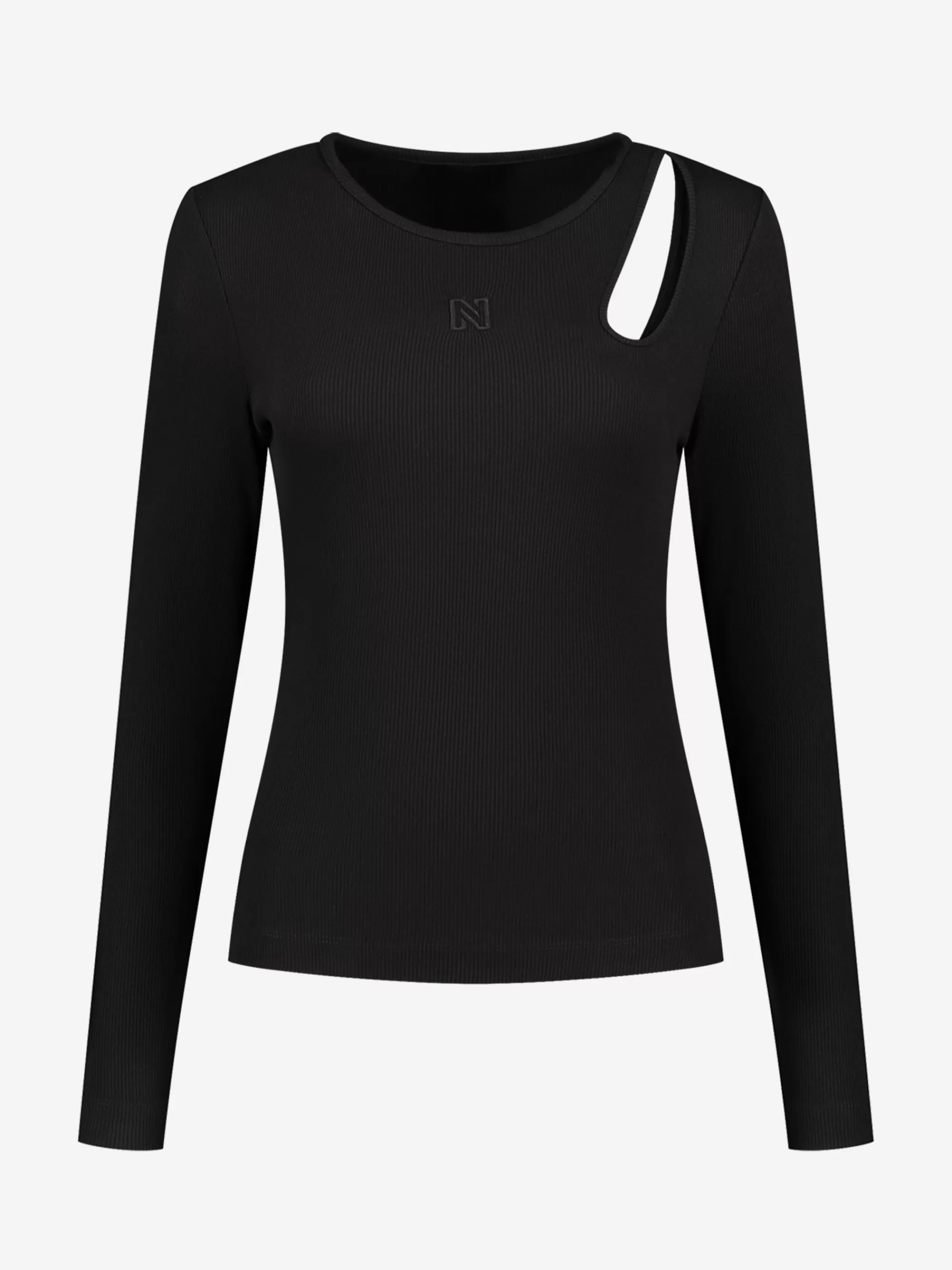 Women FIFTH HOUSE Tops-Fitted longsleeve with cut-out