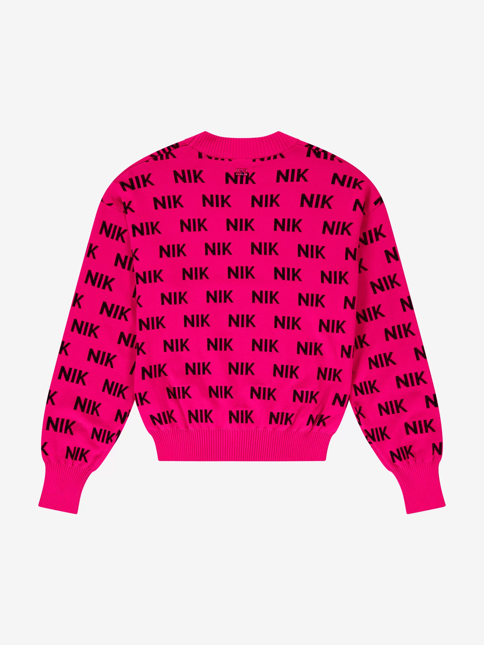 FIFTH HOUSE Sweaters & Cardigans-Fitted sweater with NIK&NIK logo pattern