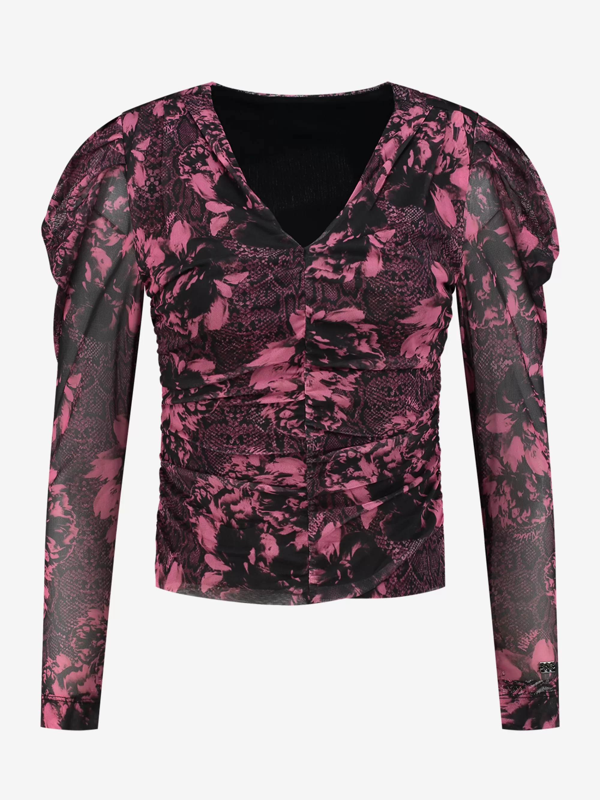 Women FIFTH HOUSE Tops-Fitted top with all over print