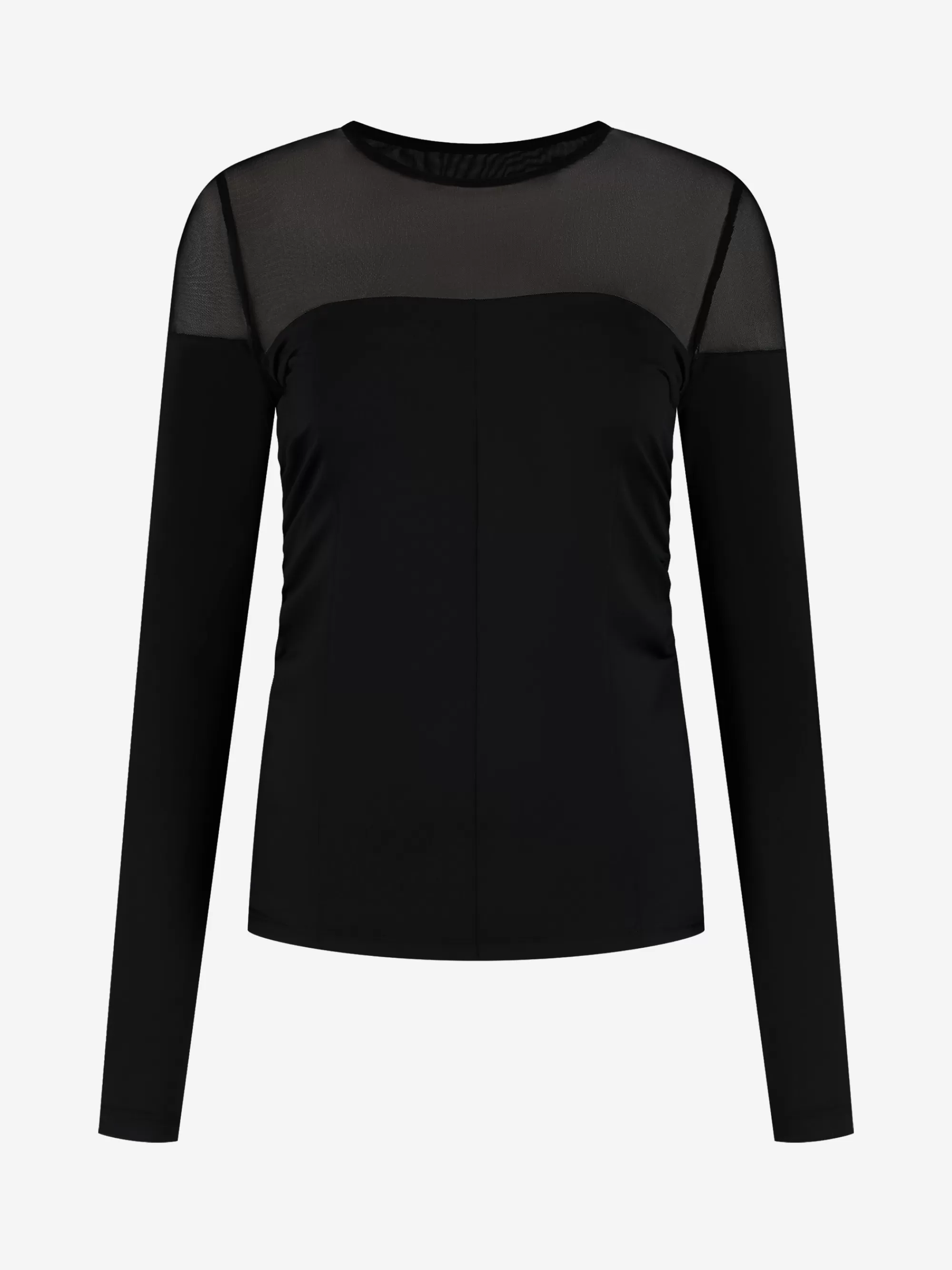 Women FIFTH HOUSE Tops-Fitted top with mesh top