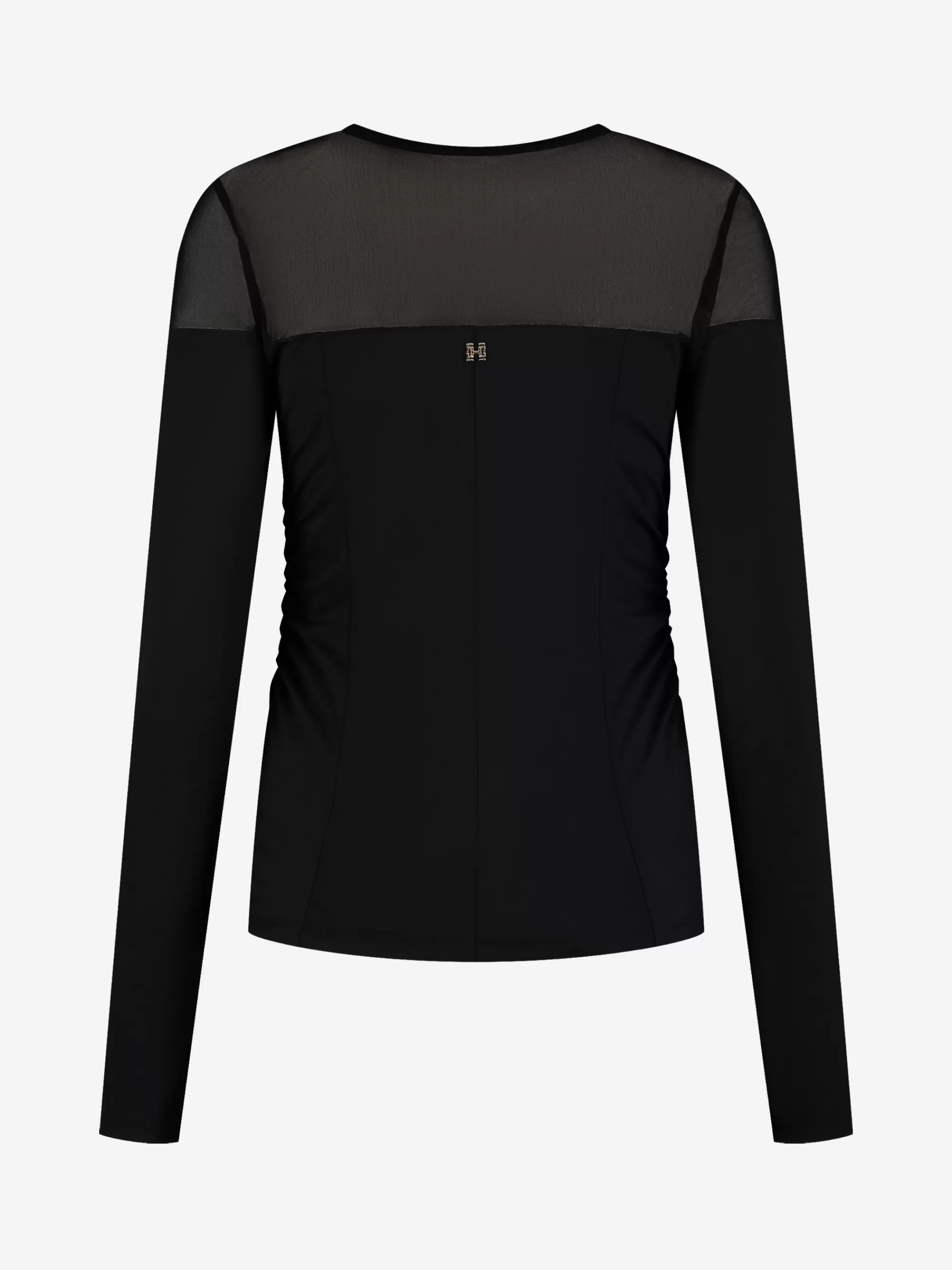 Women FIFTH HOUSE Tops-Fitted top with mesh top