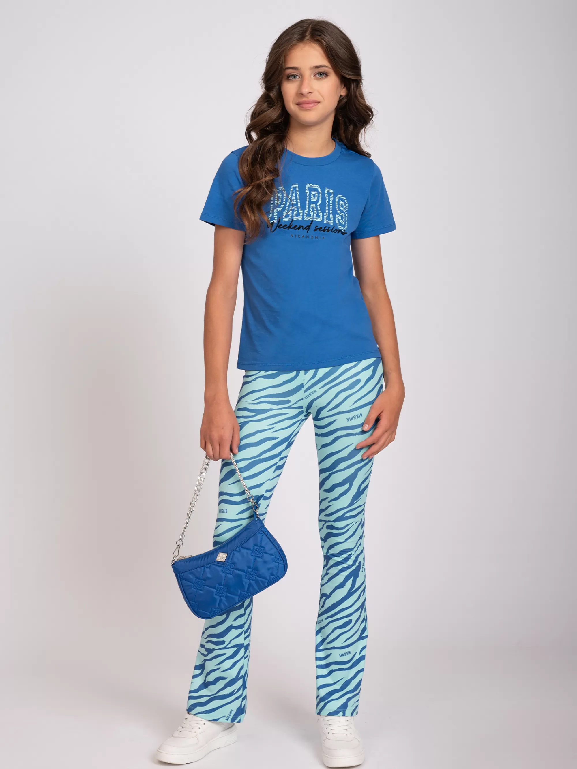 FIFTH HOUSE Pants & Jeans-Flared Pants with zebra print