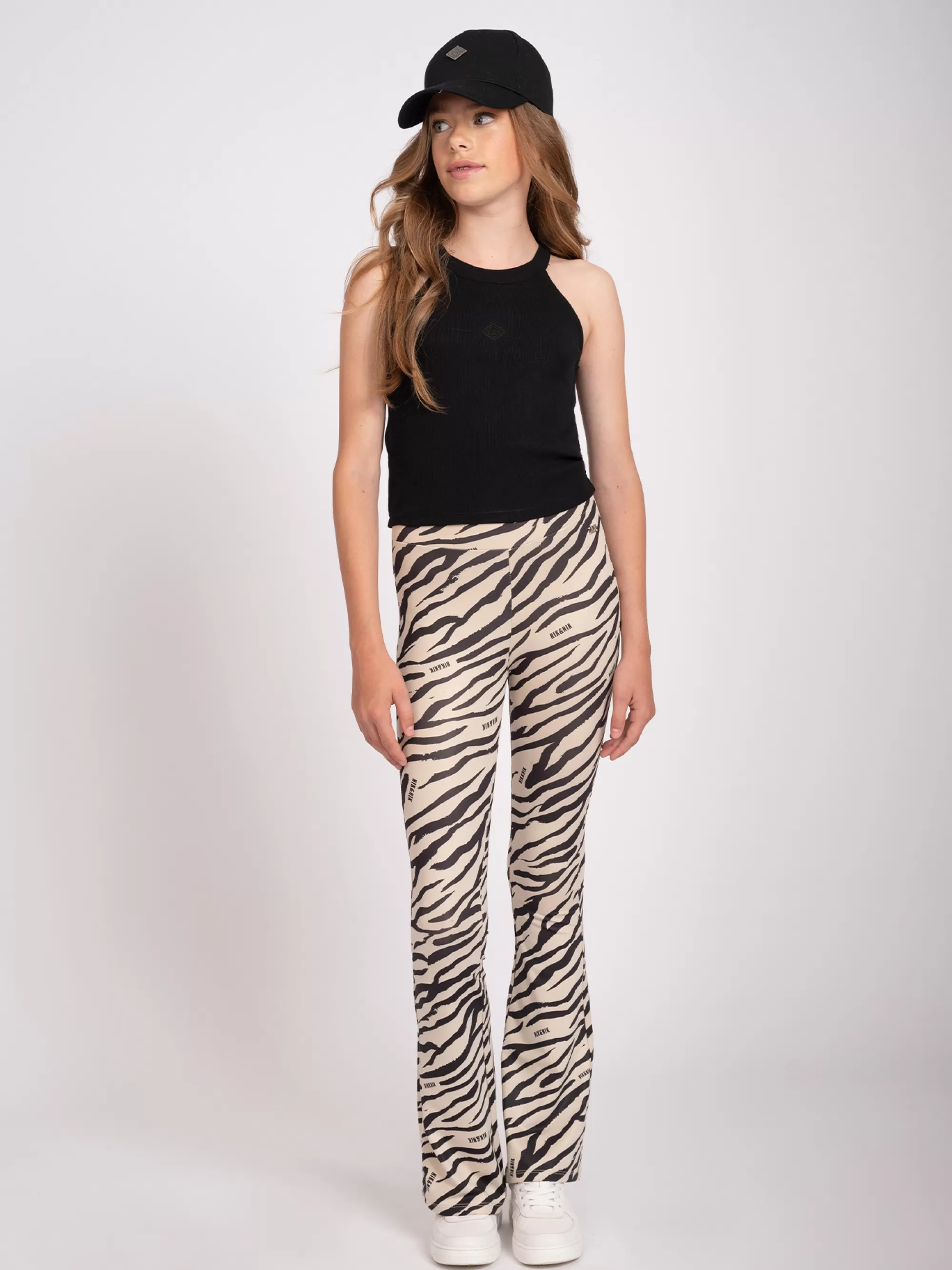 FIFTH HOUSE Pants & Jeans-Flared pants with zebra print