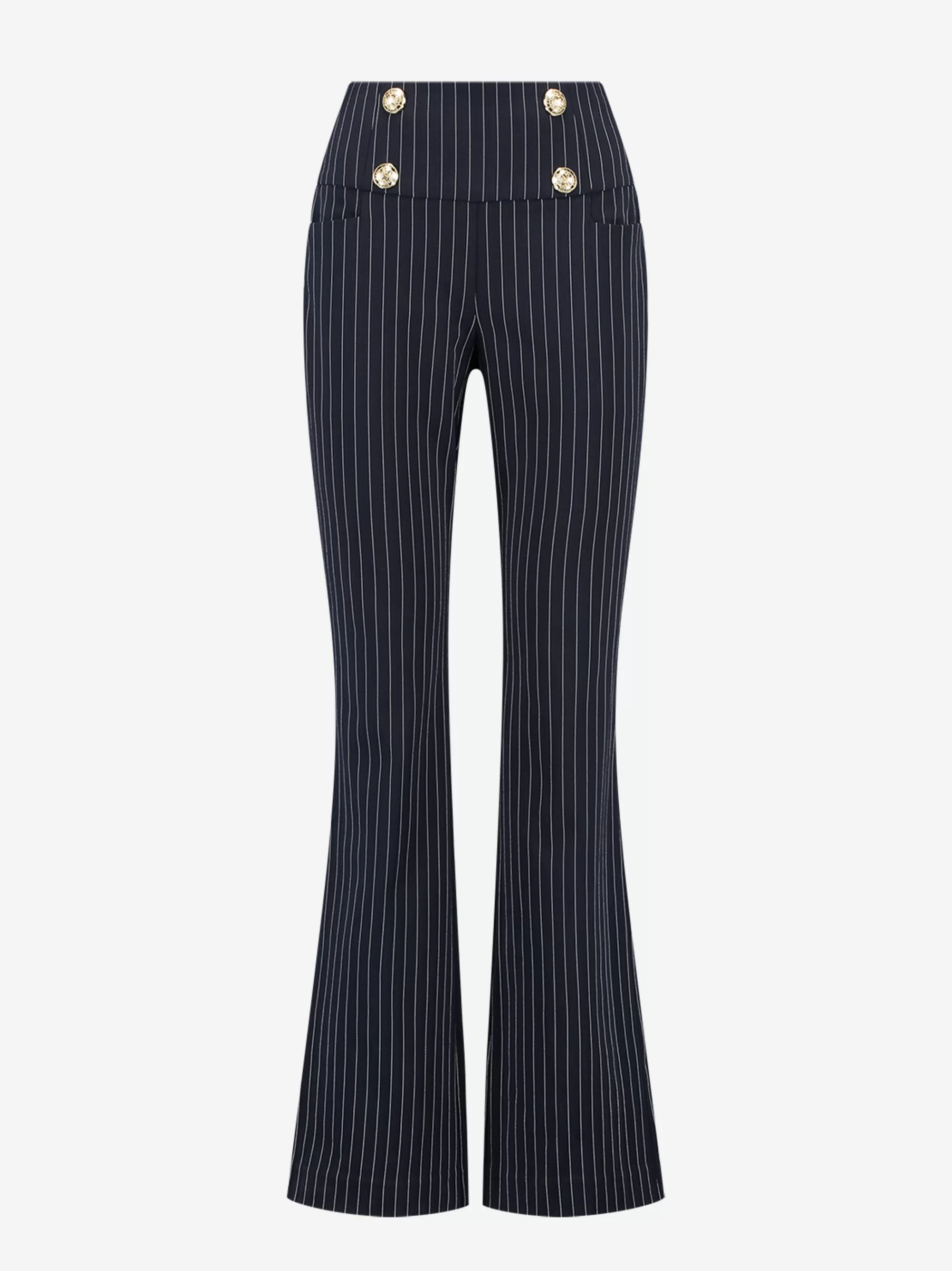 Women FIFTH HOUSE Pants & Jeans-Flared pinstripe pants