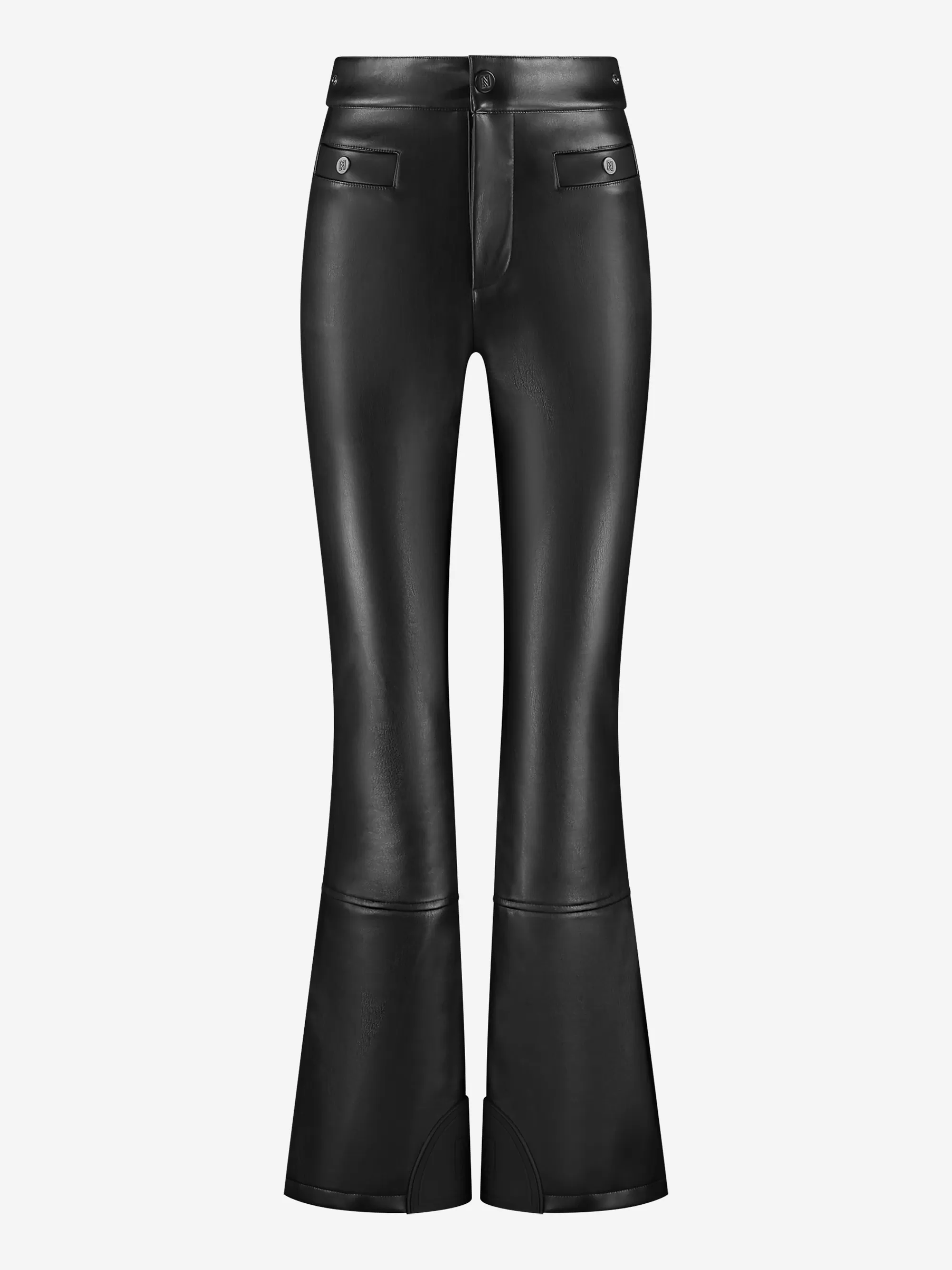 Women FIFTH HOUSE Skiwear-Flared ski pants with leather look