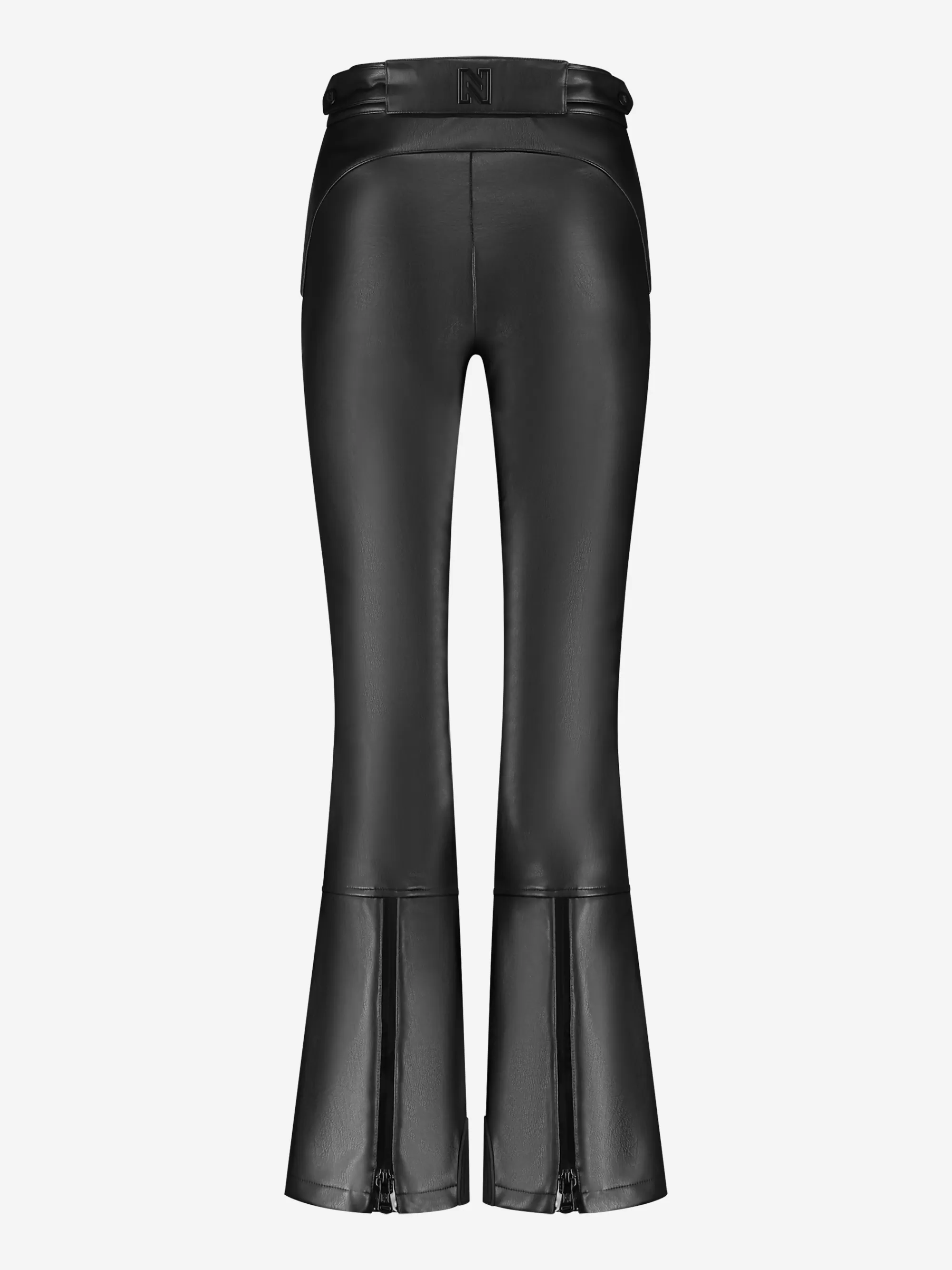 Women FIFTH HOUSE Skiwear-Flared ski pants with leather look