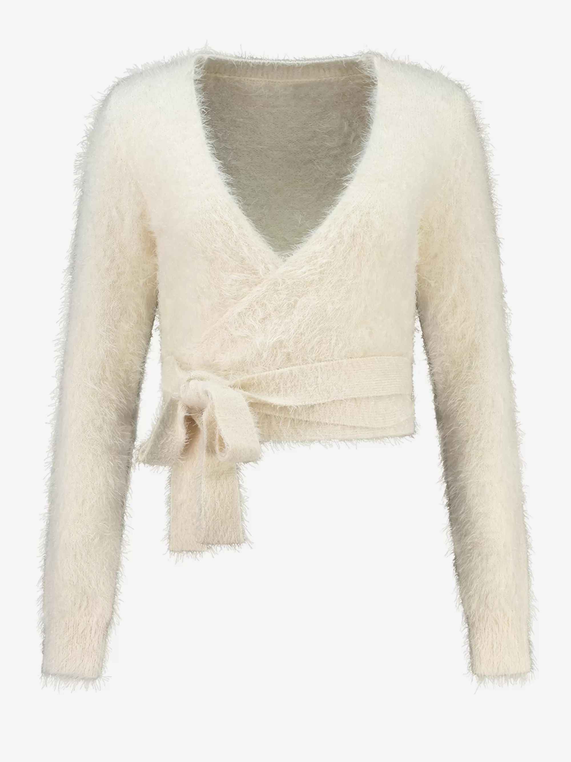 Women FIFTH HOUSE Sweaters & Cardigans-Furry wrap cardigan