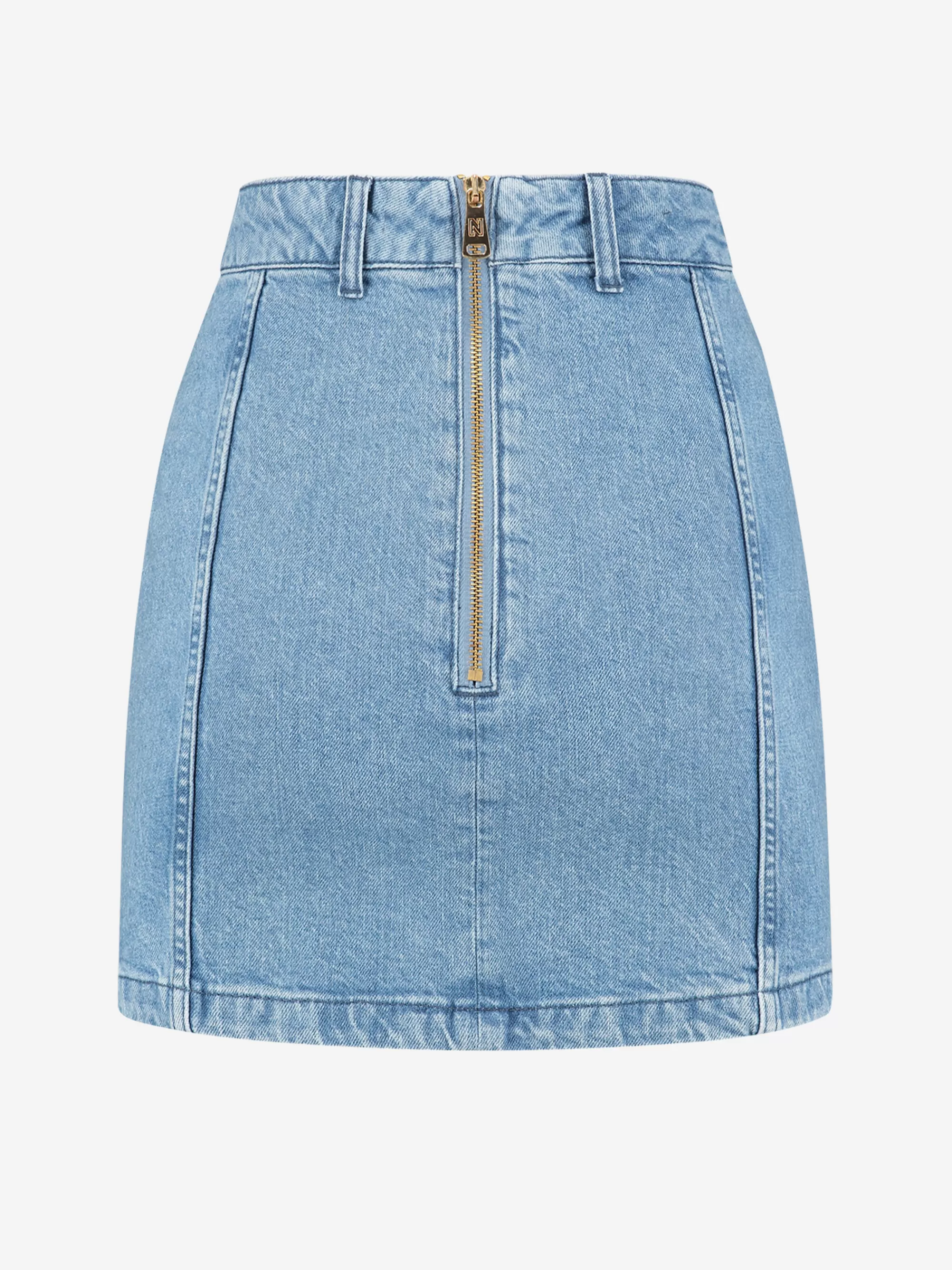 Women FIFTH HOUSE Skirts-High rise Denim skirt