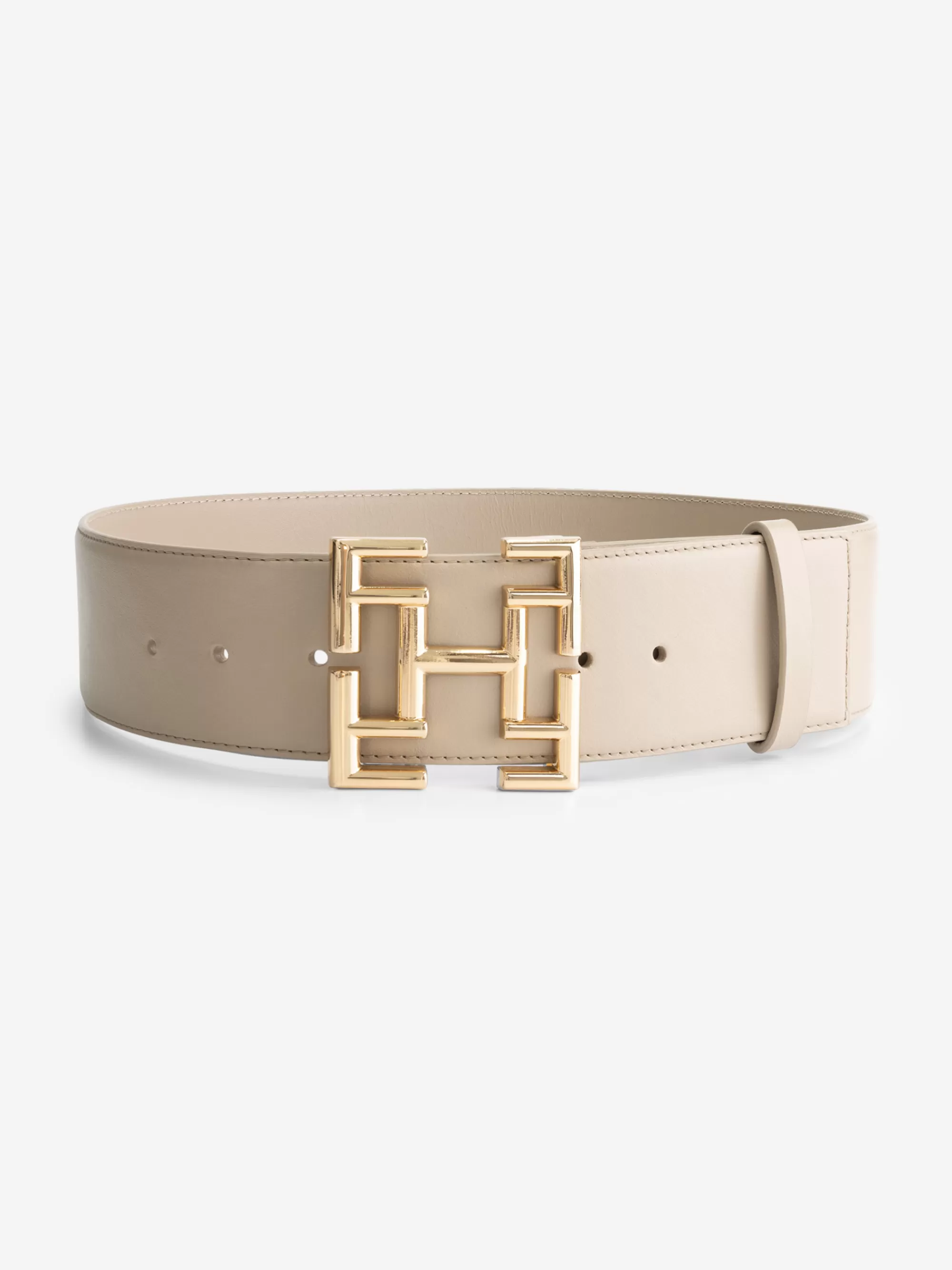 Women FIFTH HOUSE Belts-Leather belt with logo buckle