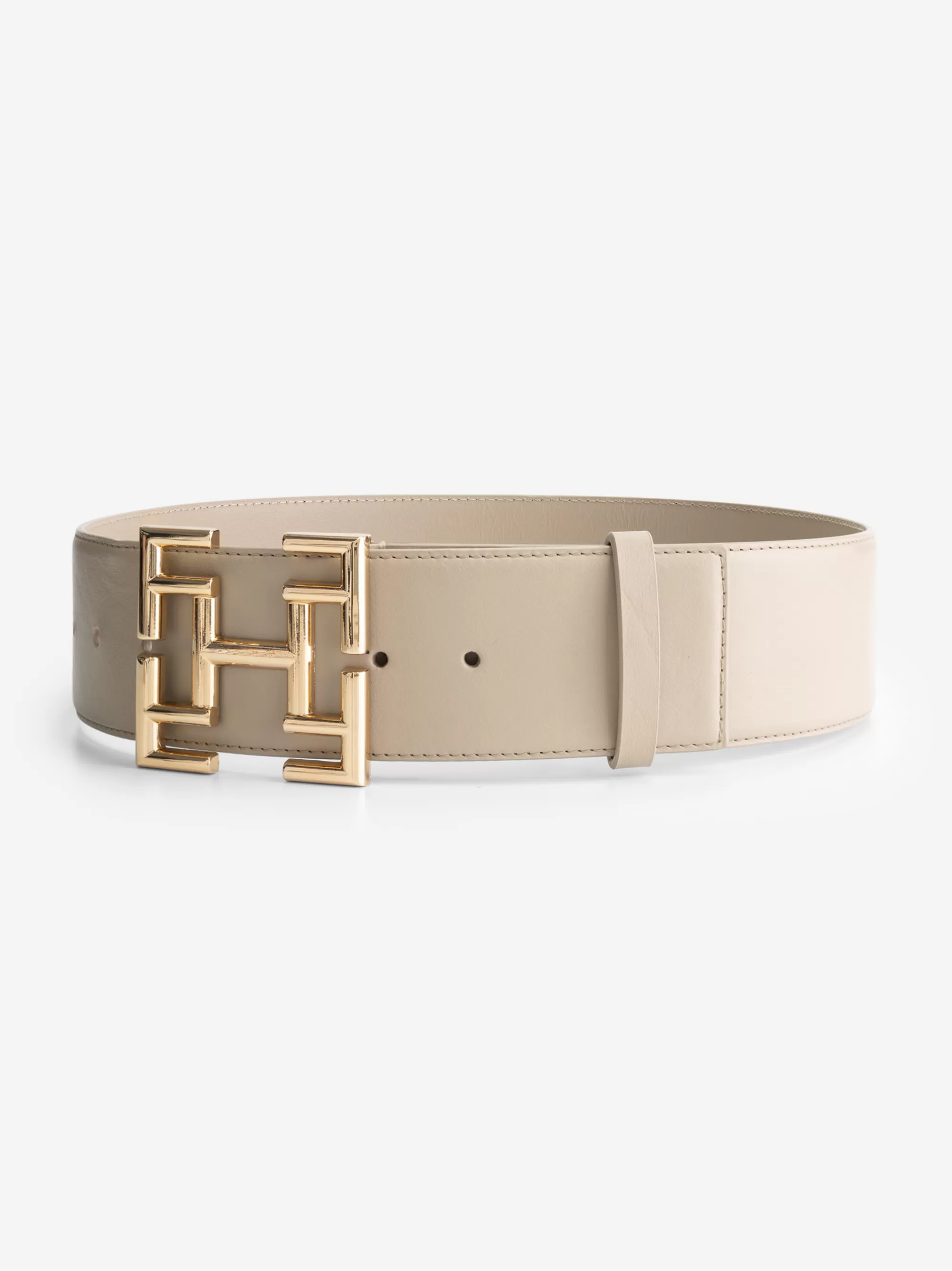 Women FIFTH HOUSE Belts-Leather belt with logo buckle