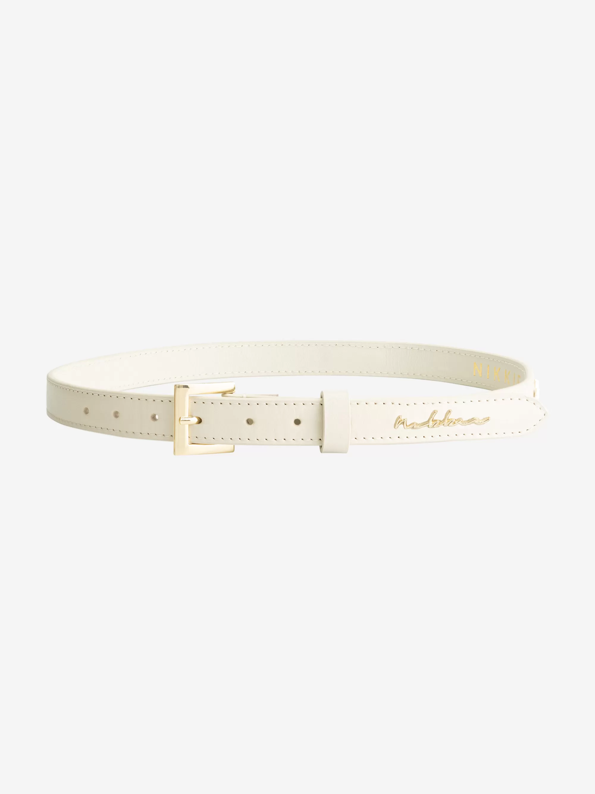 Women FIFTH HOUSE All Accessories-Leather belt with N-logo