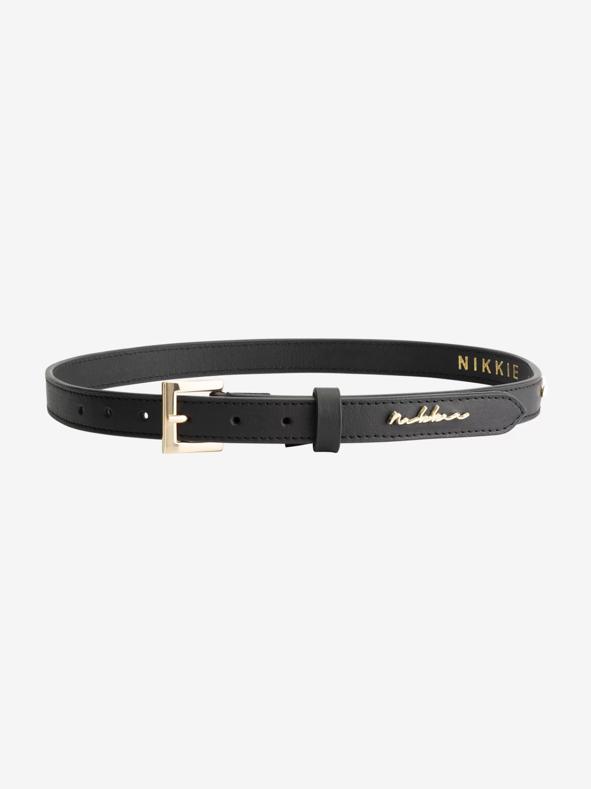 Women FIFTH HOUSE All Accessories-Leather belt with N-logo