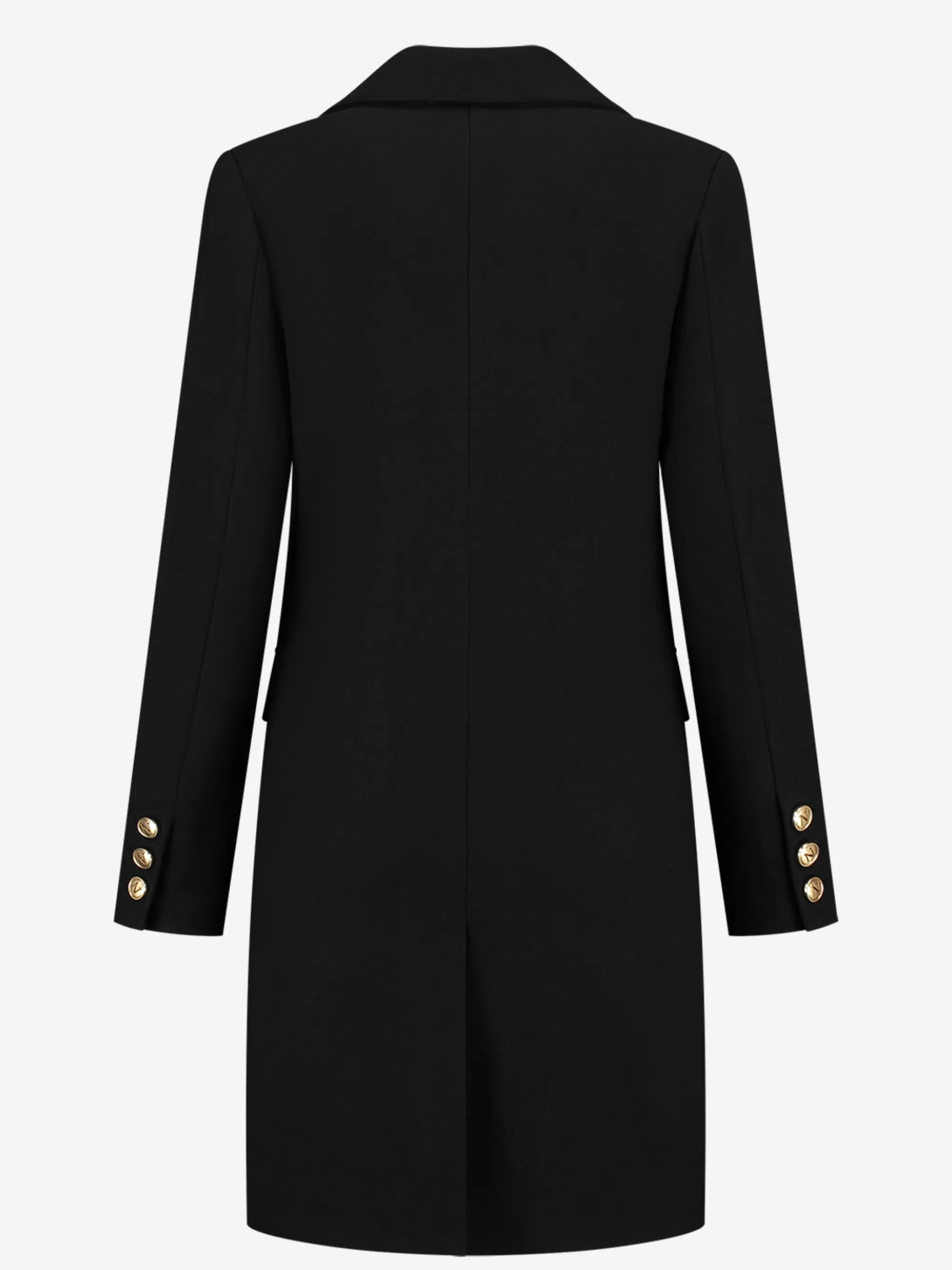 Women FIFTH HOUSE Coats & Jackets-Long coat with N-logo buttons