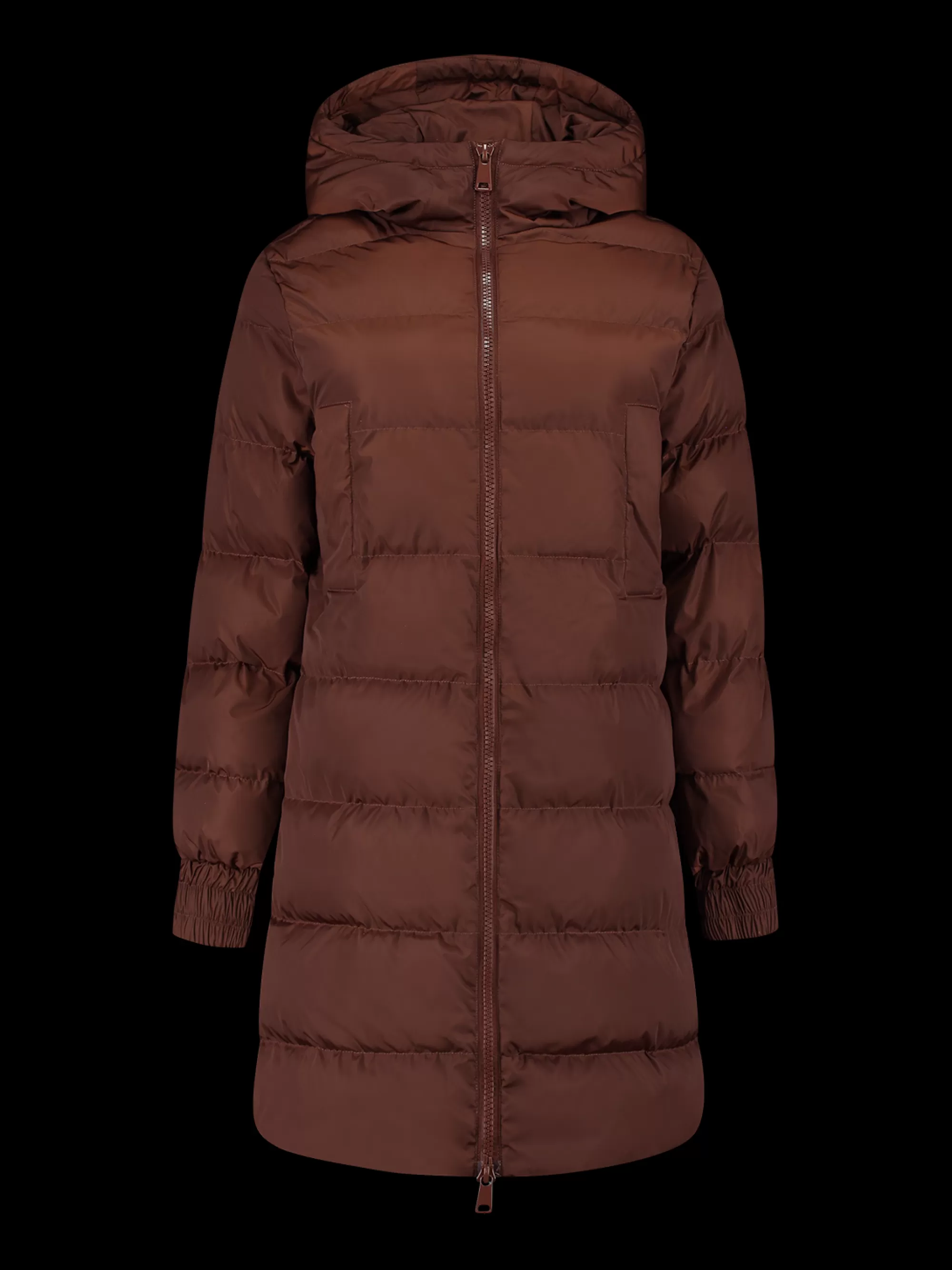 Women FIFTH HOUSE Coats & Jackets-Long Puffer Coat with hood