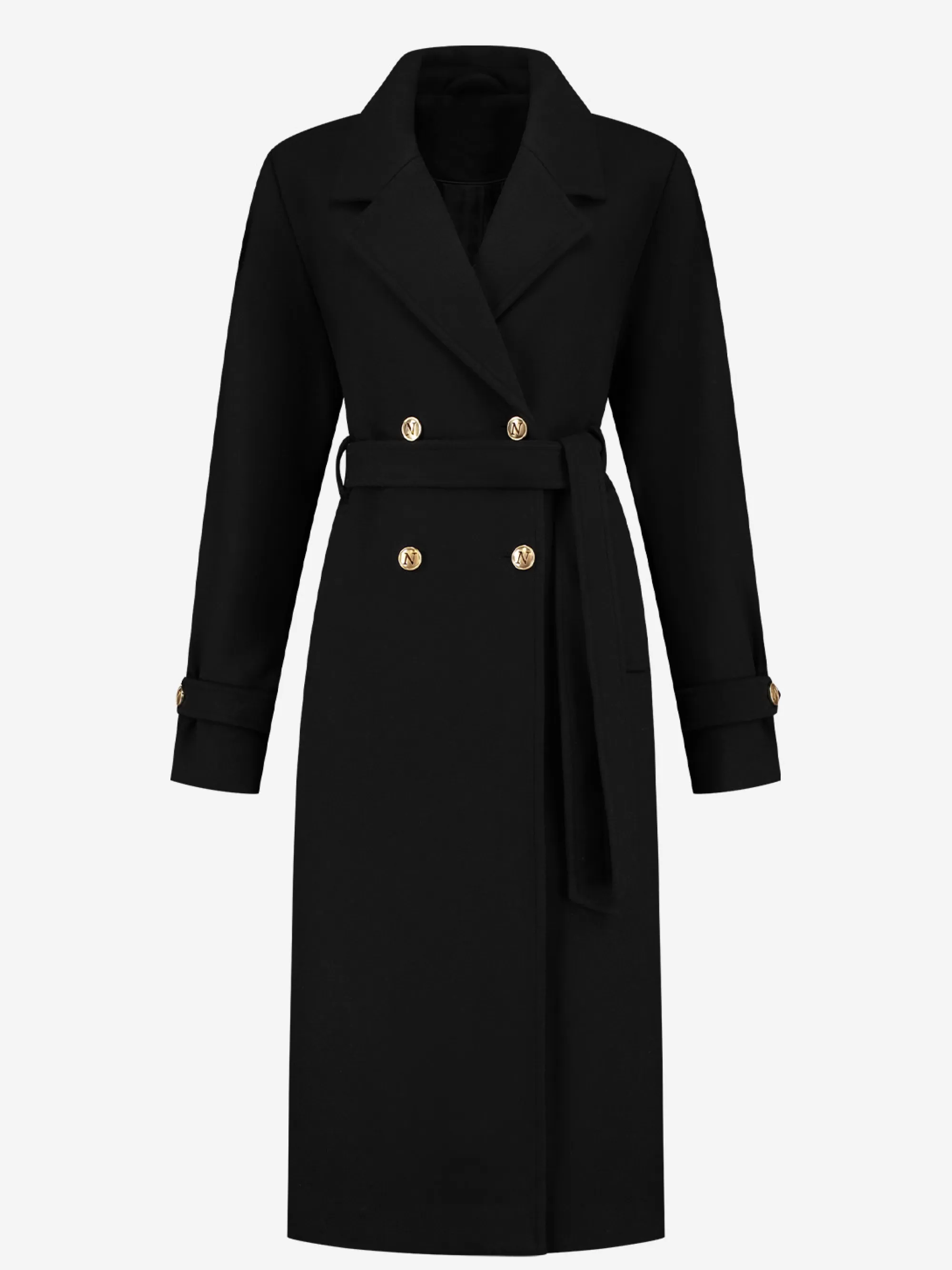 Women FIFTH HOUSE Coats & Jackets-Long trench coat with belt