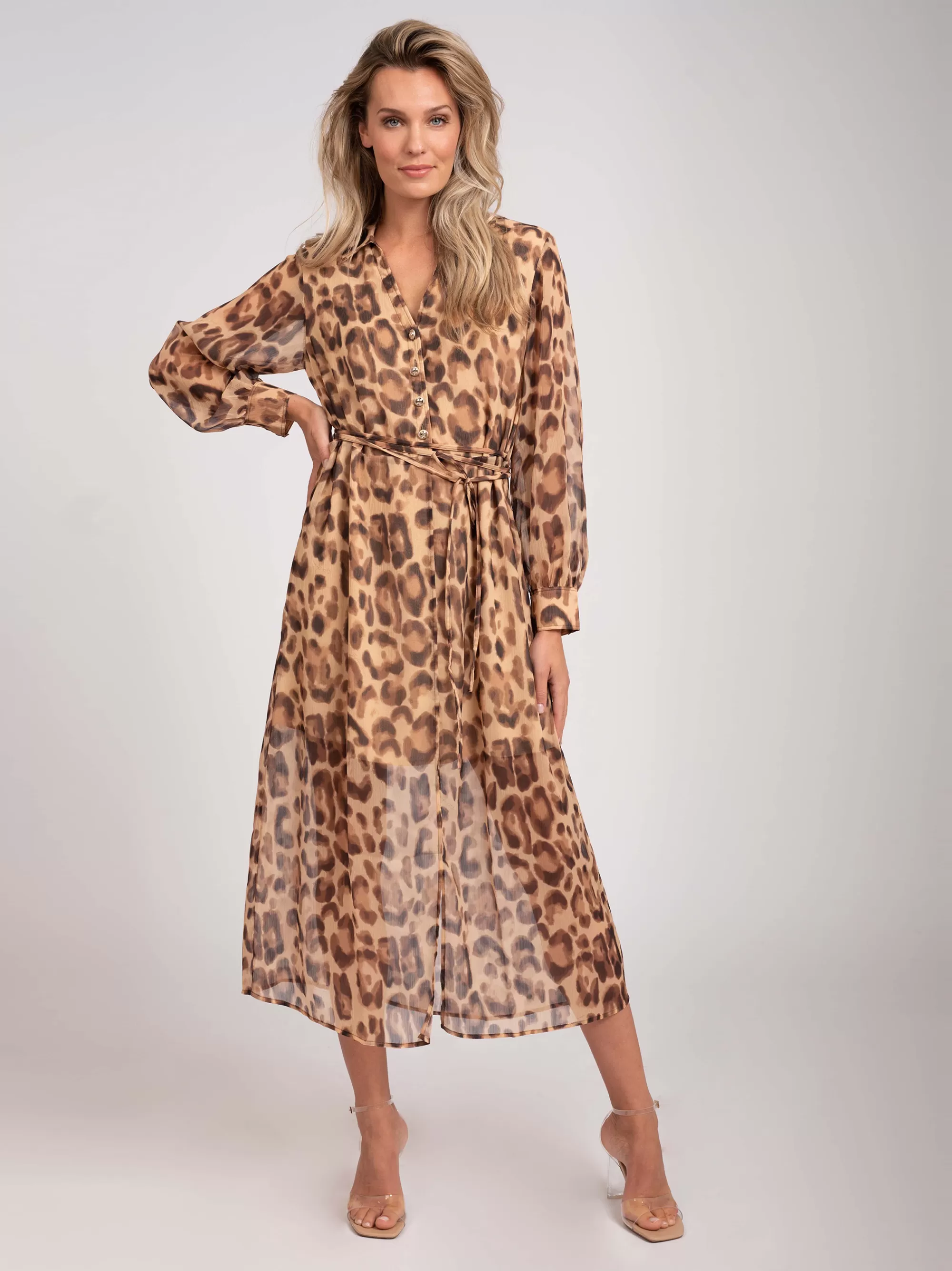 Women FIFTH HOUSE Dresses-Maxi dress with animal print