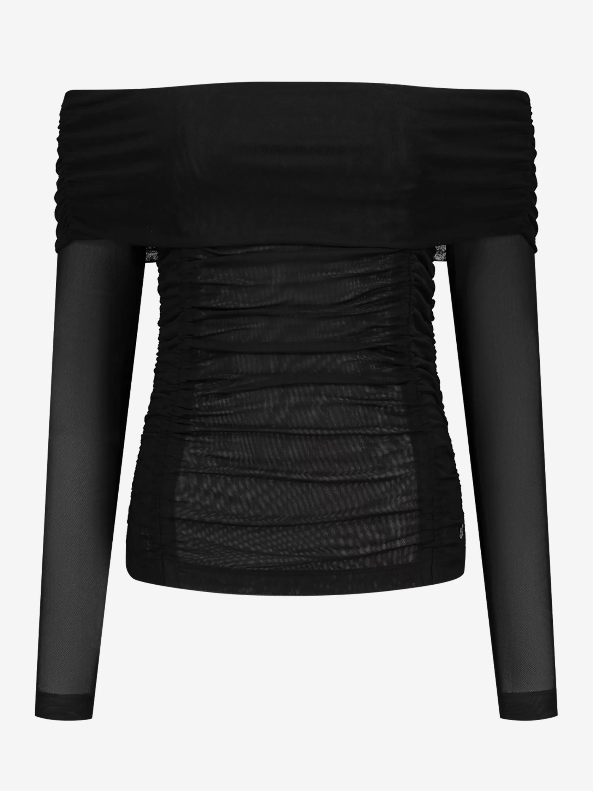 Women FIFTH HOUSE Tops-Mesh off-shoulder top