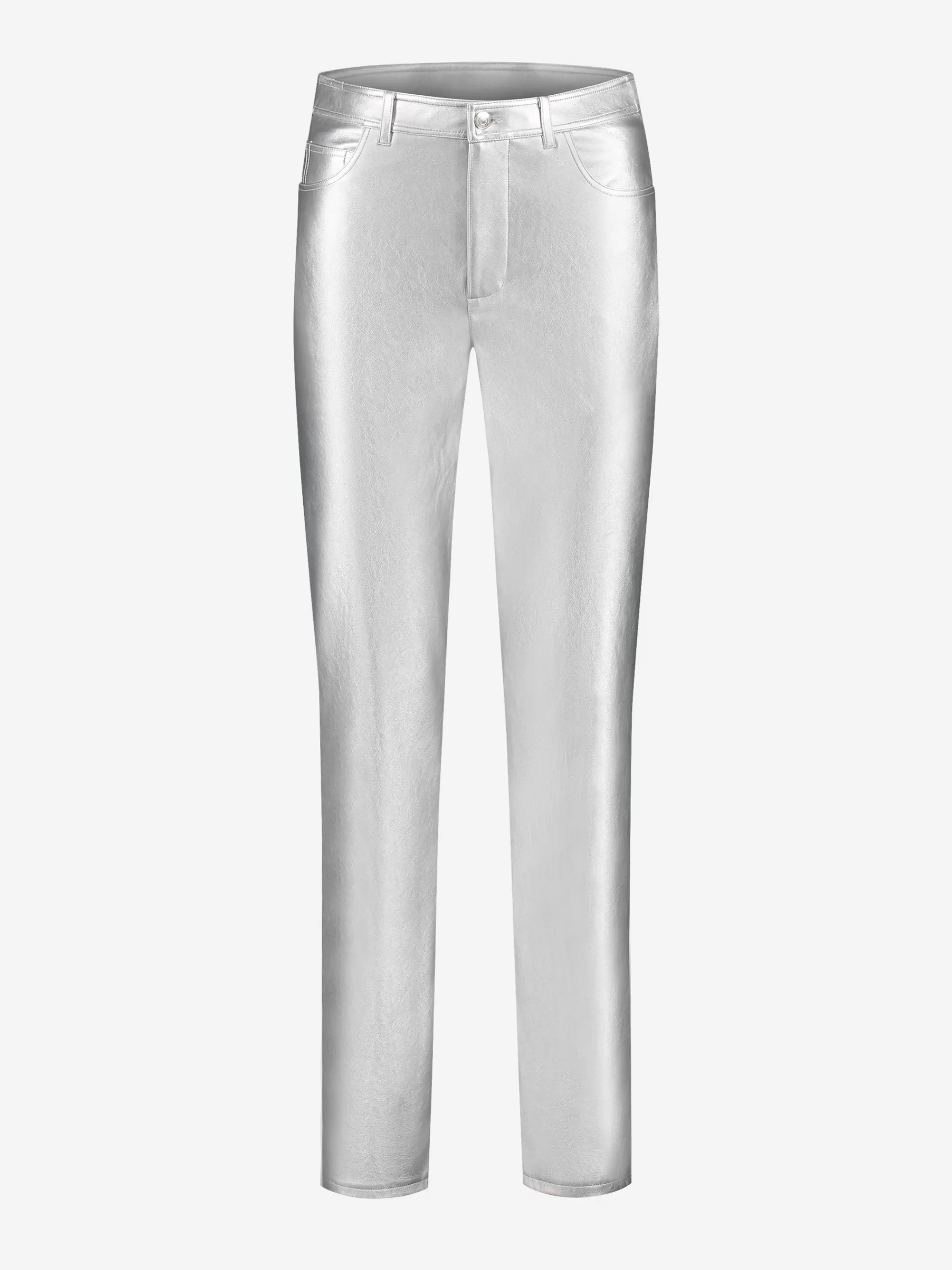 Women FIFTH HOUSE Pants & Jeans-Metallic straight leg pants