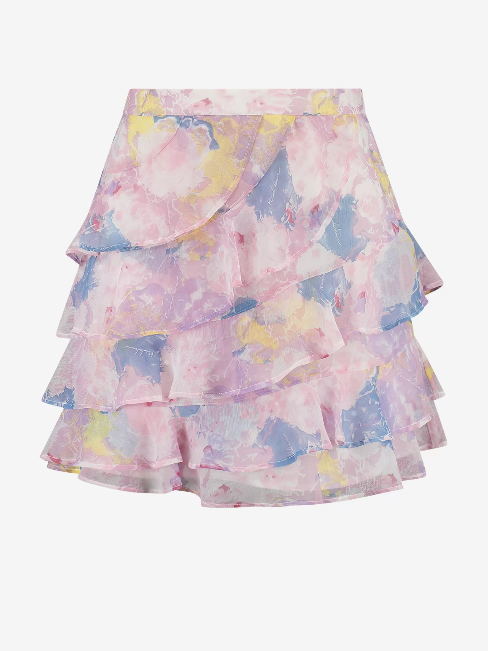 Women FIFTH HOUSE Skirts-Mid rise skirt with flower pattern