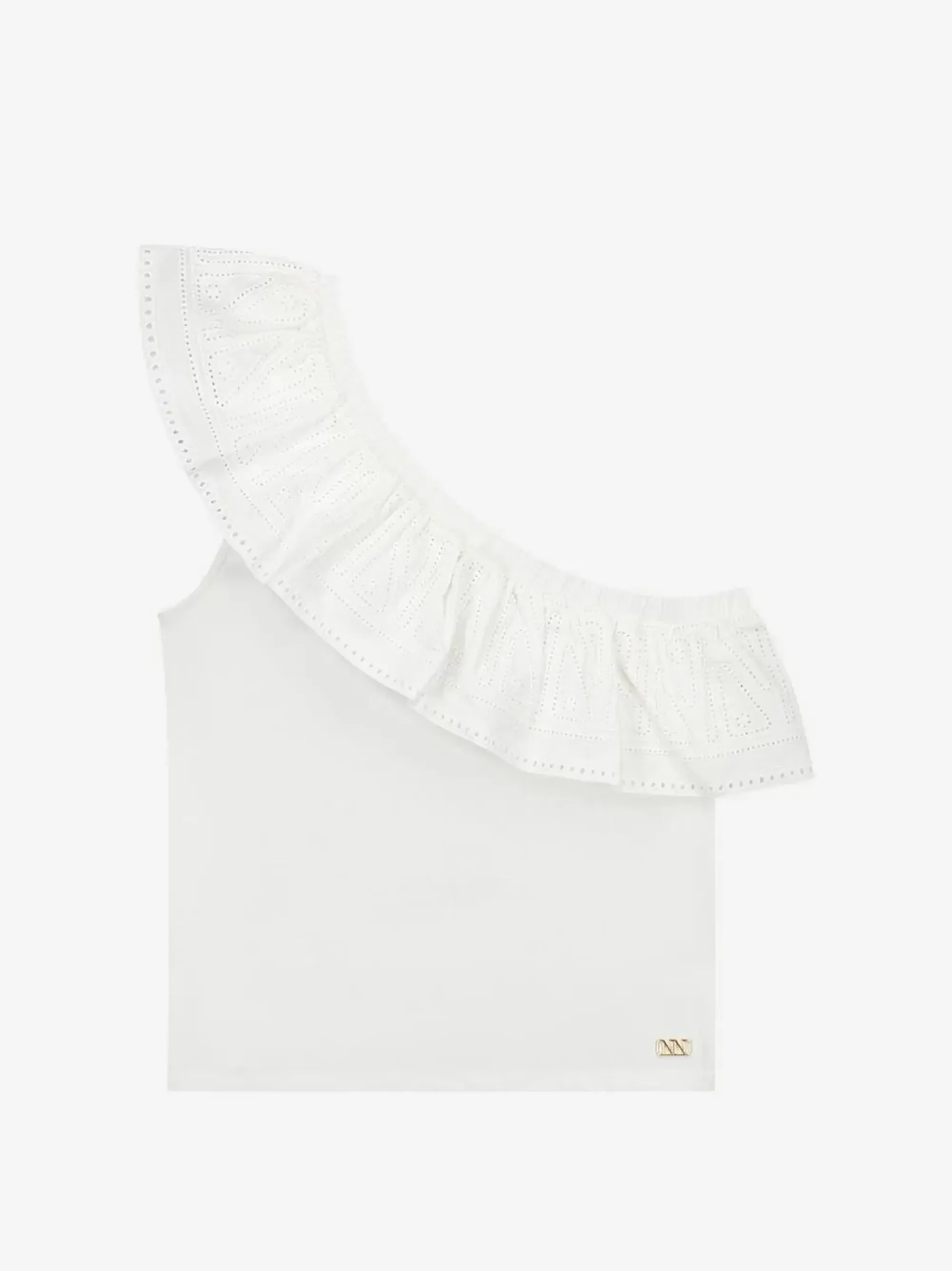 FIFTH HOUSE Tops-One shoulder top with embroidery