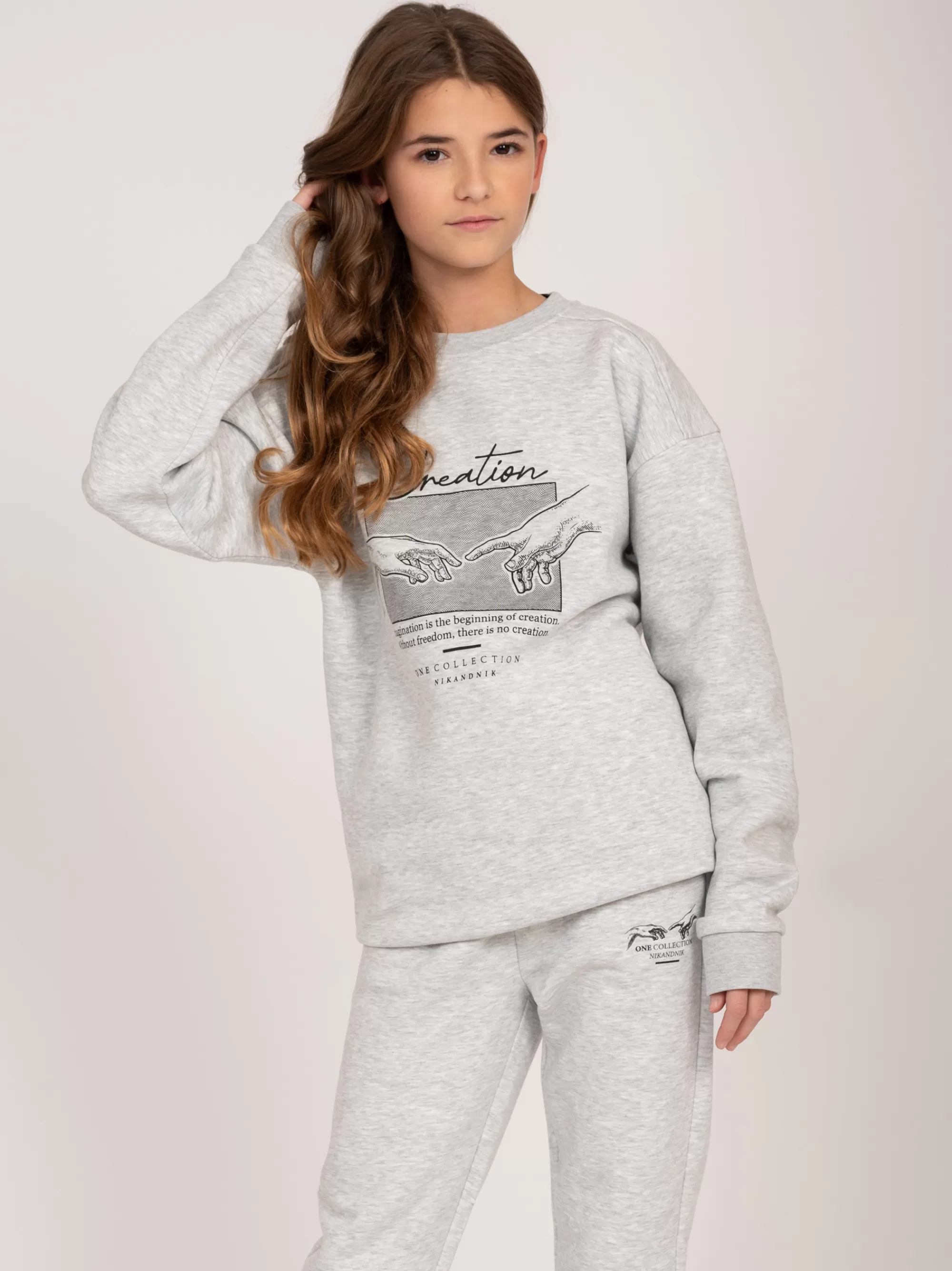 BOY FIFTH HOUSE Sets & Co-ords | Sweaters & Cardigans-Oversized Sweatshirt with graphic print