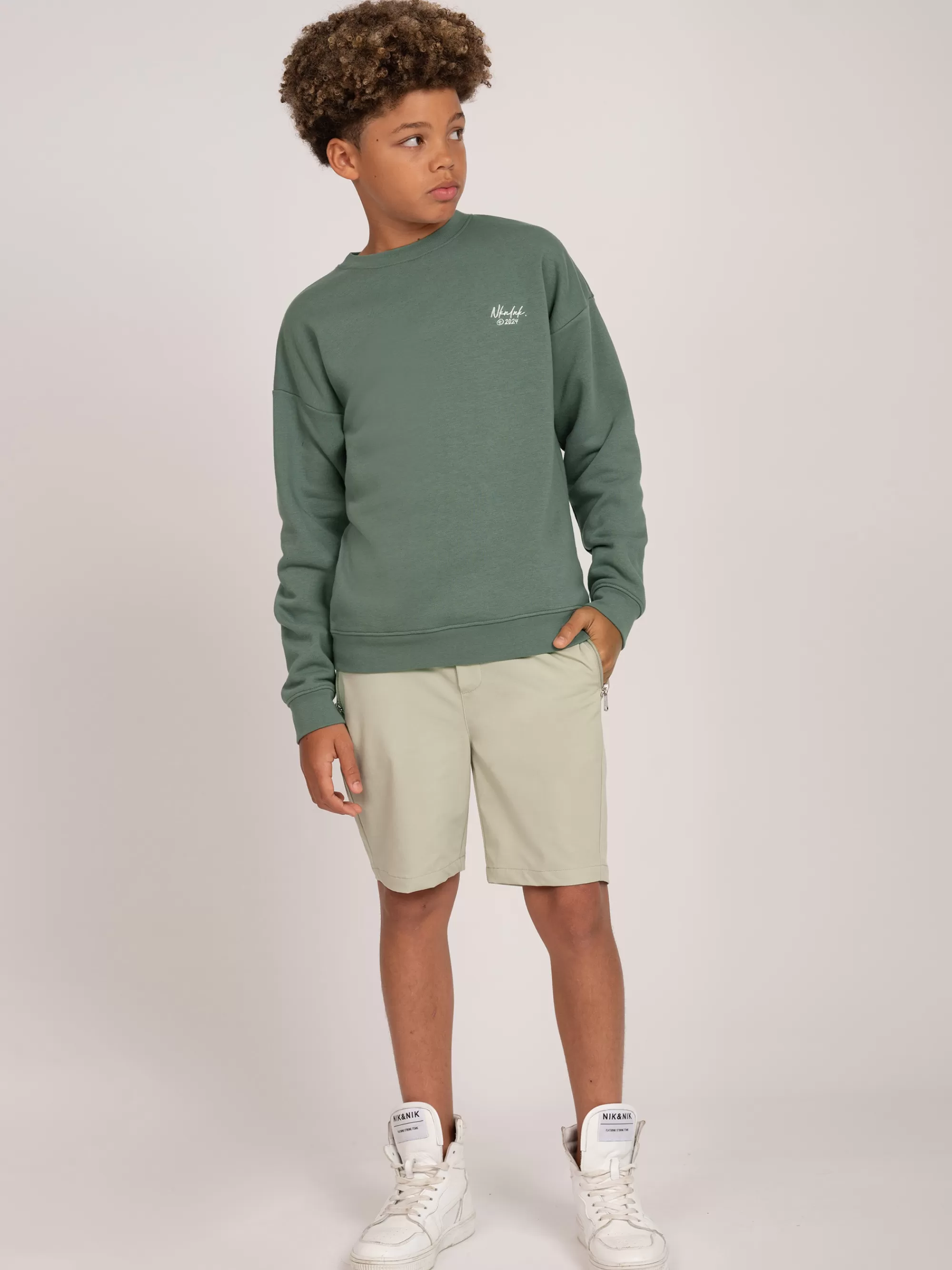 BOY FIFTH HOUSE Sweaters & Cardigans-Oversized sweatshirt with logo