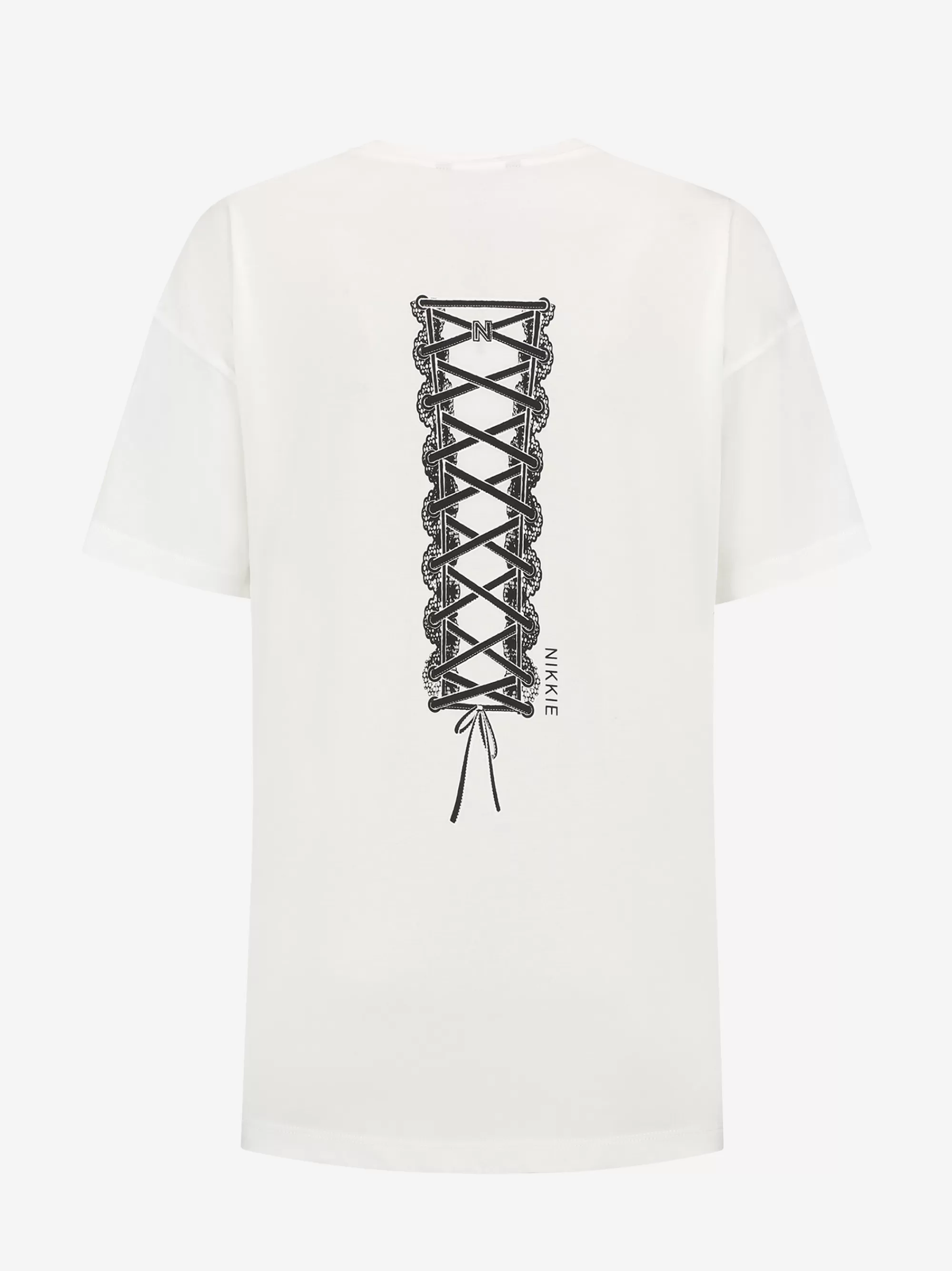 Women FIFTH HOUSE T-shirts-Oversized T-shirt with lace print