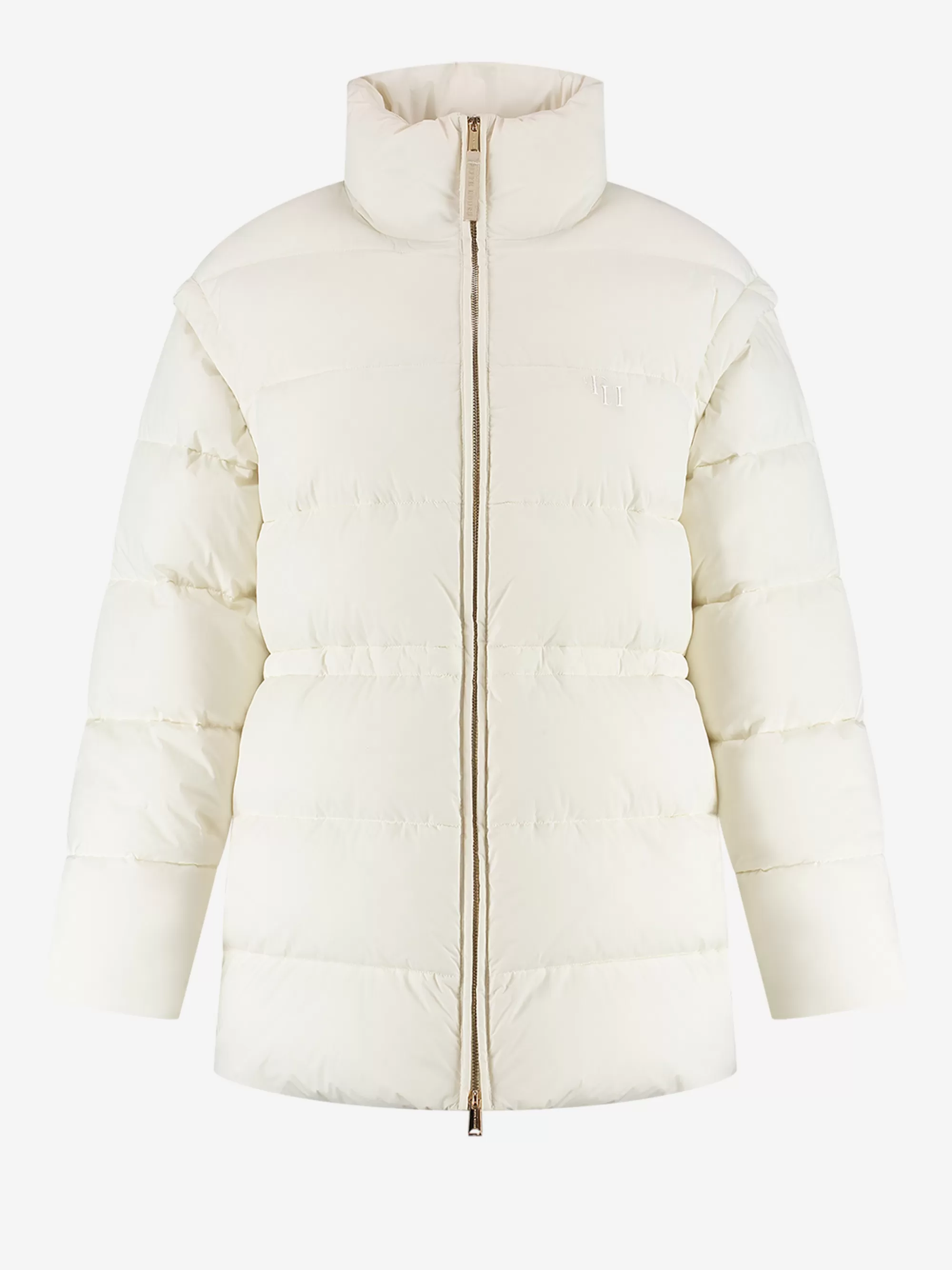 Women FIFTH HOUSE Coats & Jackets-Puffer coat with hood and tailored waist