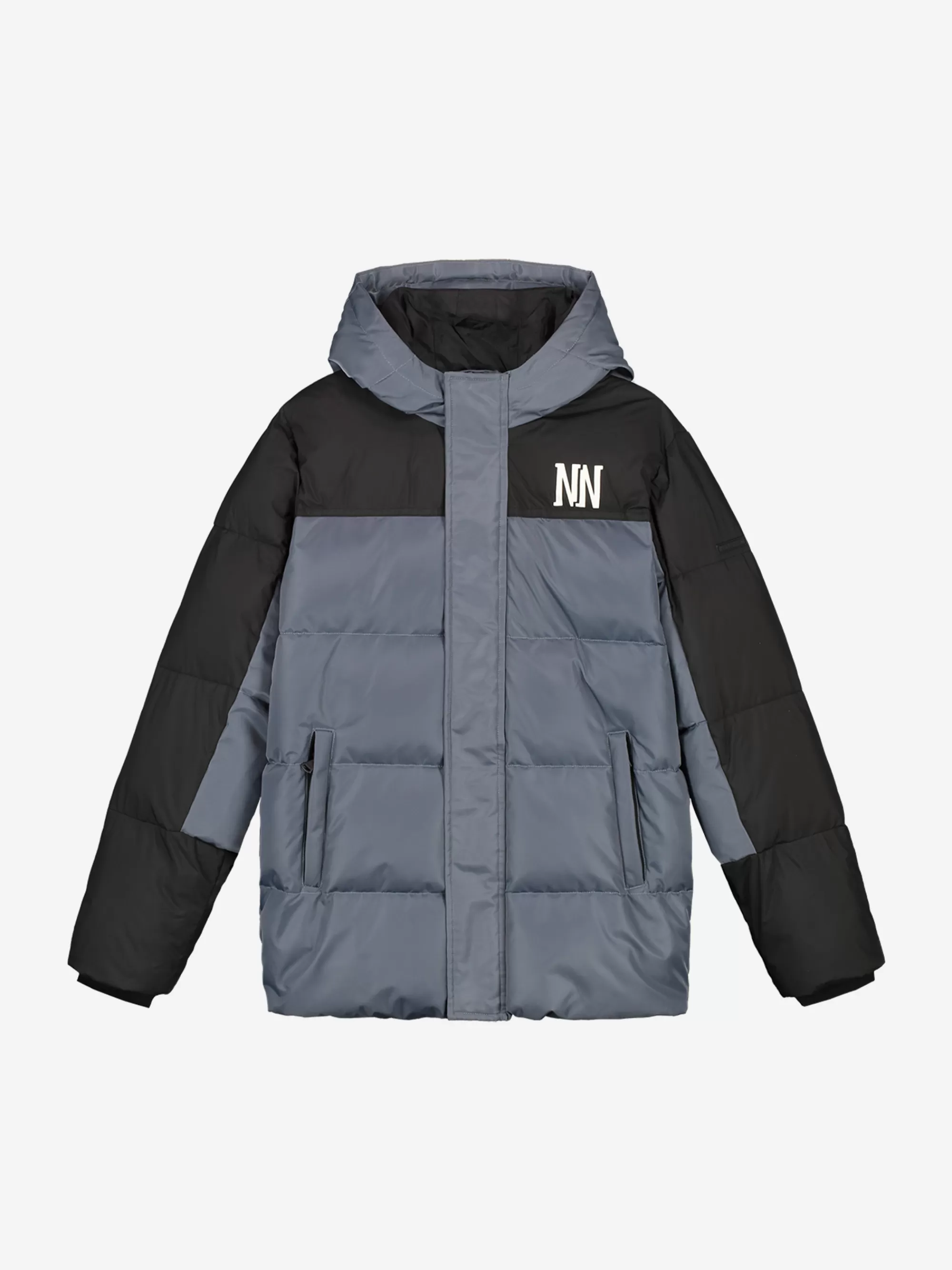 BOY FIFTH HOUSE Coats & Jackets-Puffer jacket with hood and logo