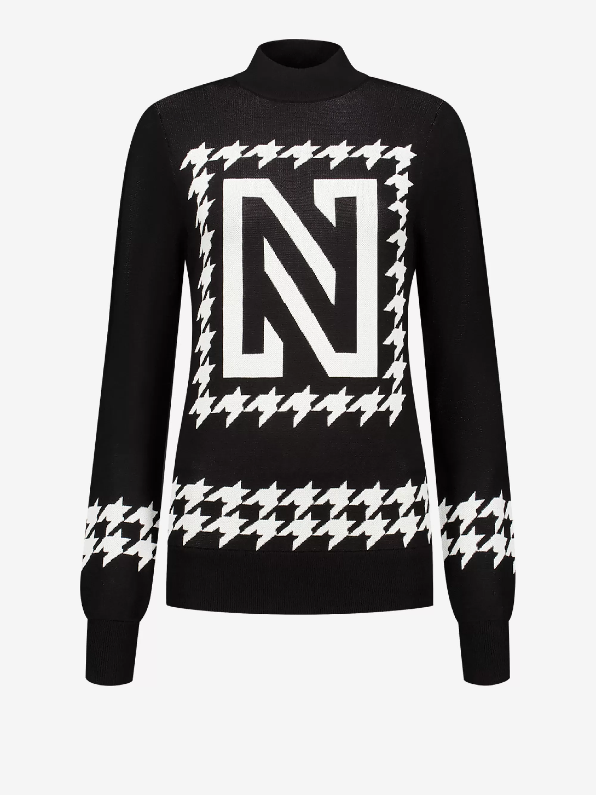 Women FIFTH HOUSE Sweaters & Cardigans-Pull with N-logo pattern