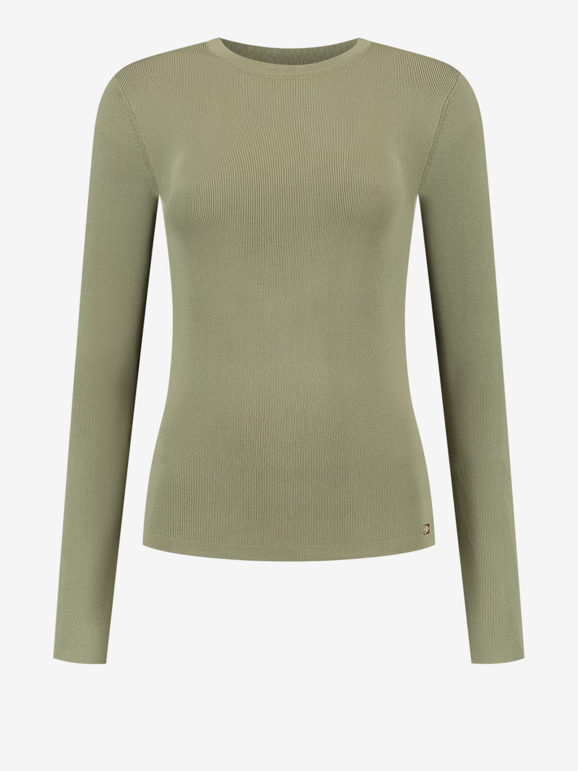 Women FIFTH HOUSE Tops-Ribbed longsleeve top